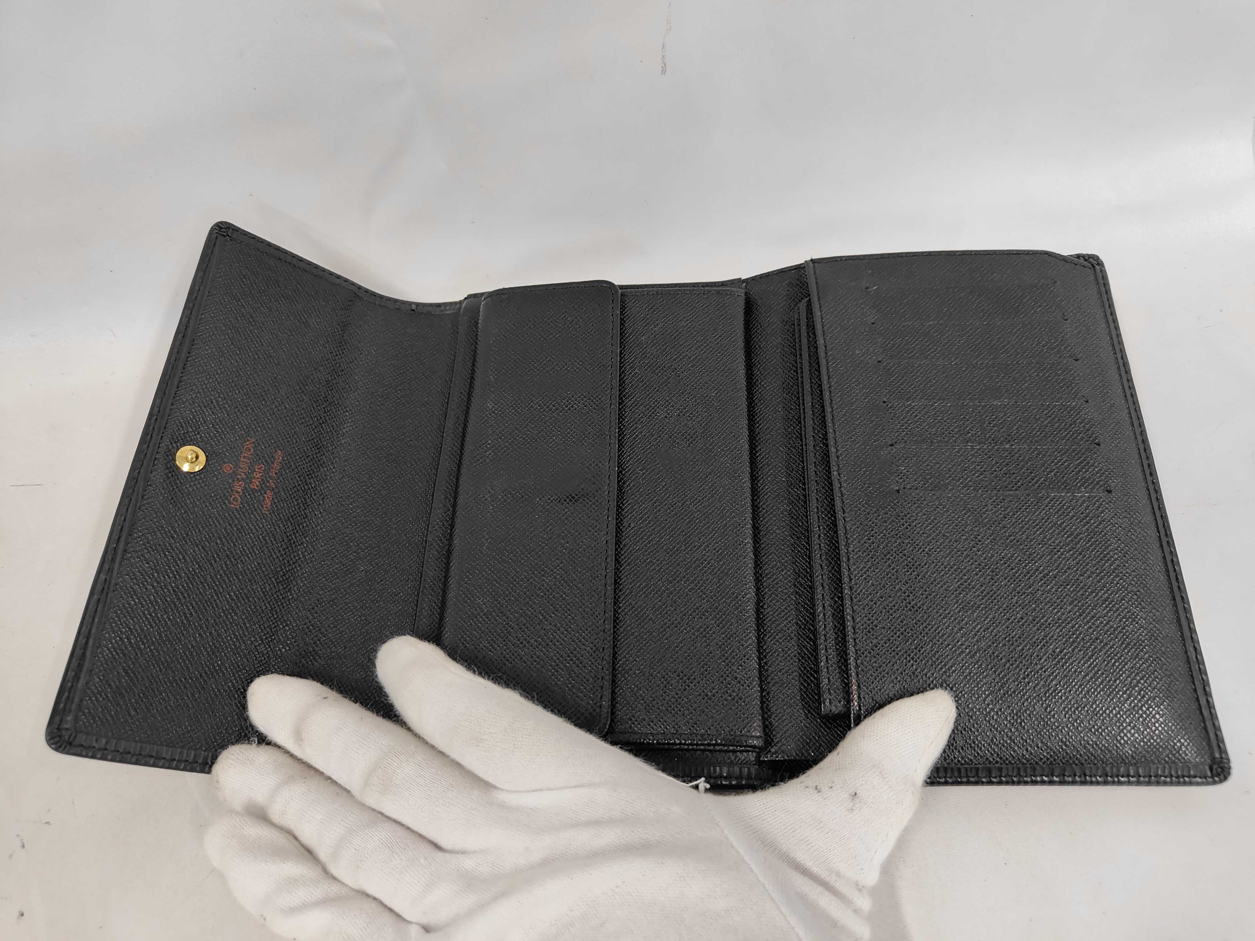 Monogram Vuitton Epi Portefeuille Tresor Etui Papier Tri-fold Wallet M63712 SP0091 with Pass Case — view 7