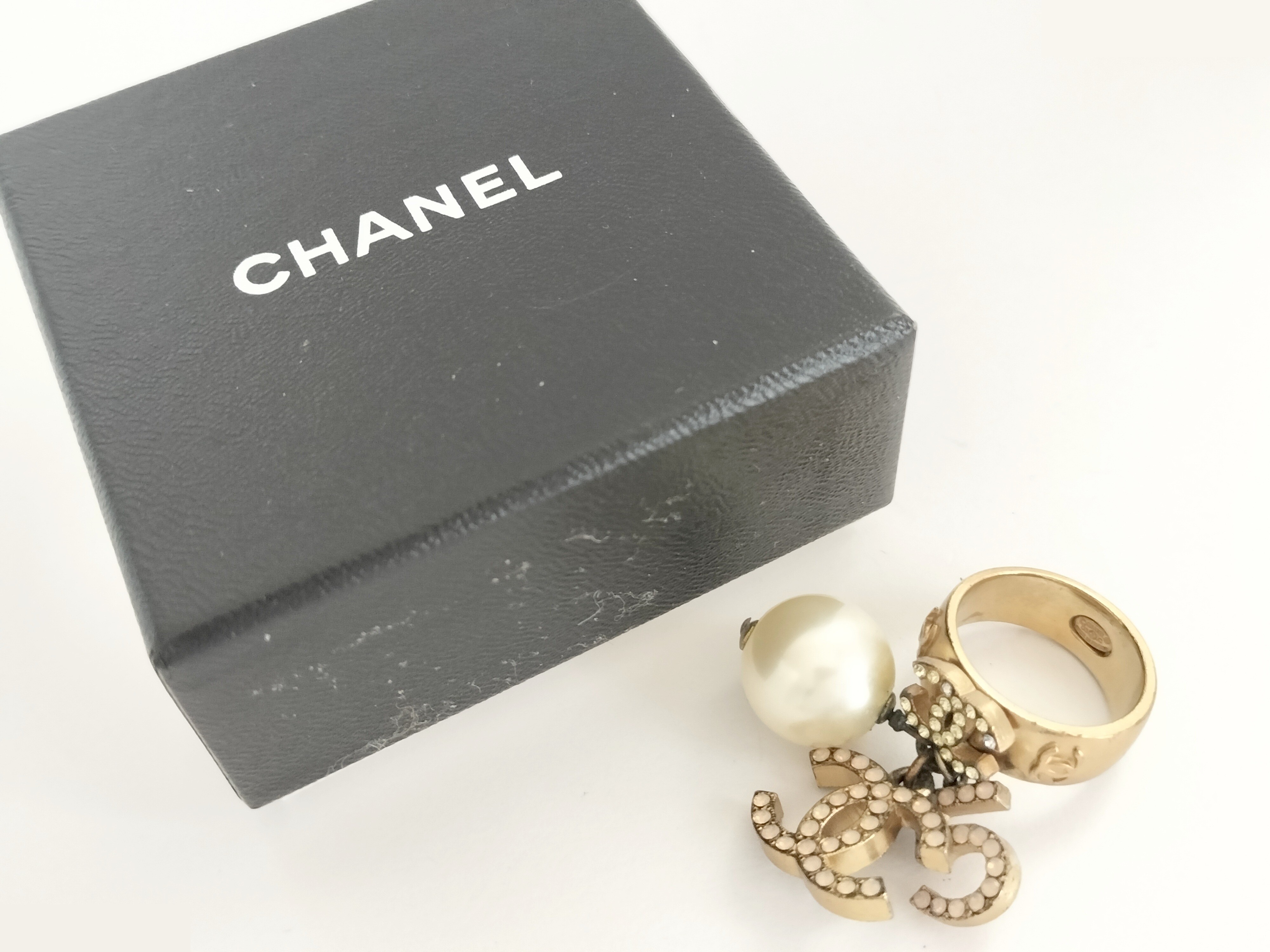 Coco Rhinestone Gold Ring #12.5 — view 2