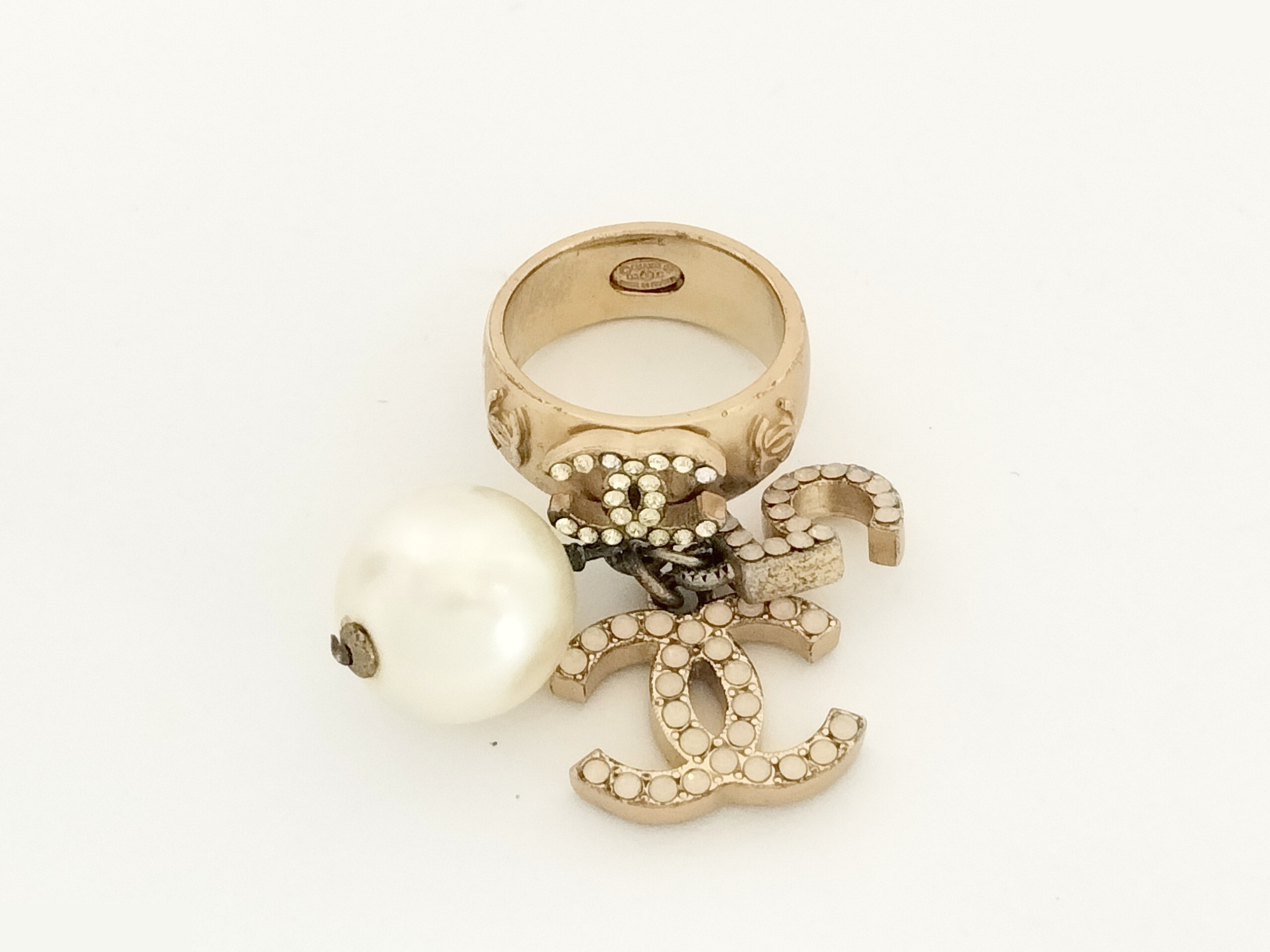 Coco Rhinestone Gold Ring #12.5 — view 4