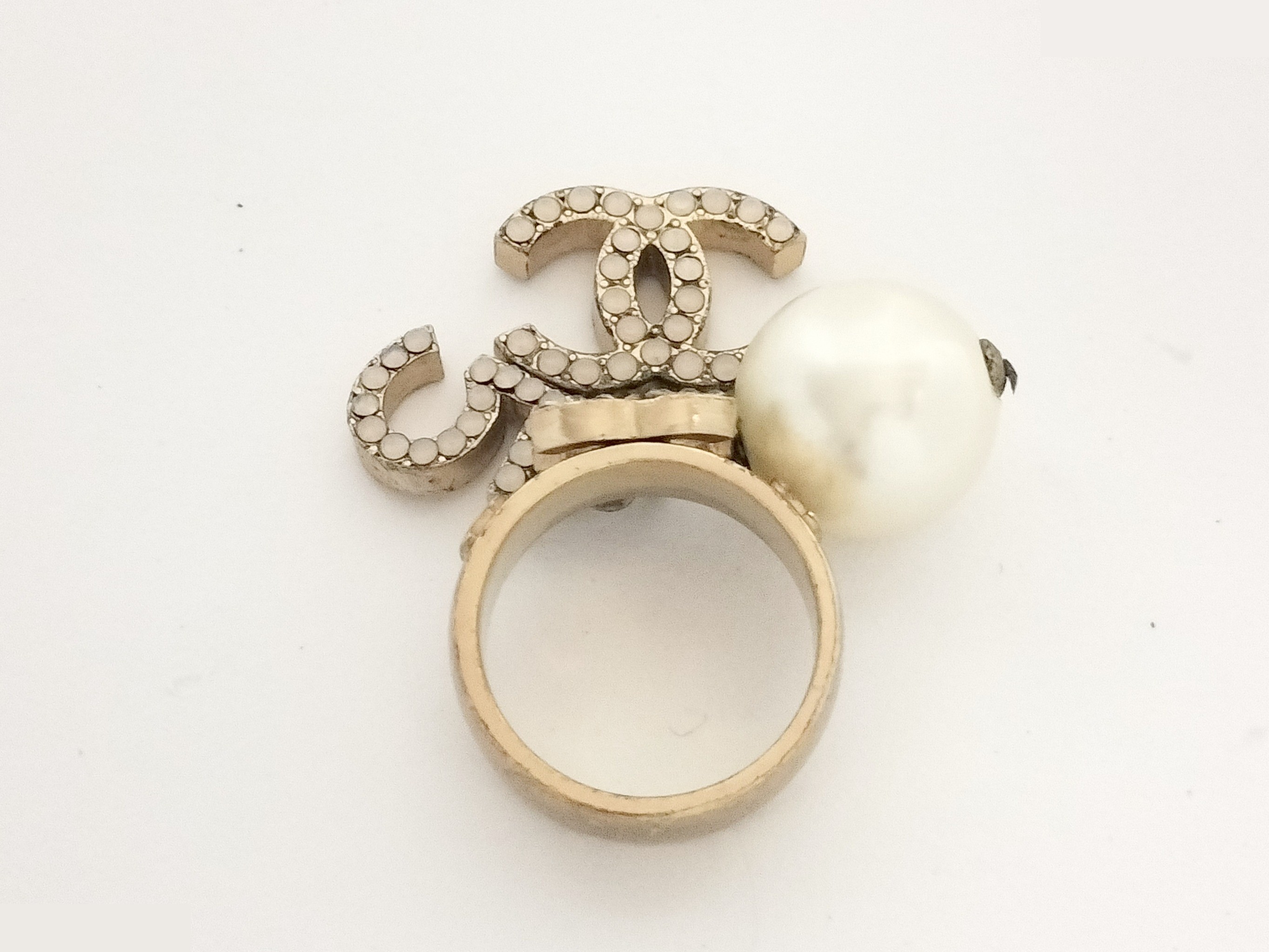 Coco Rhinestone Gold Ring #12.5 — view 5