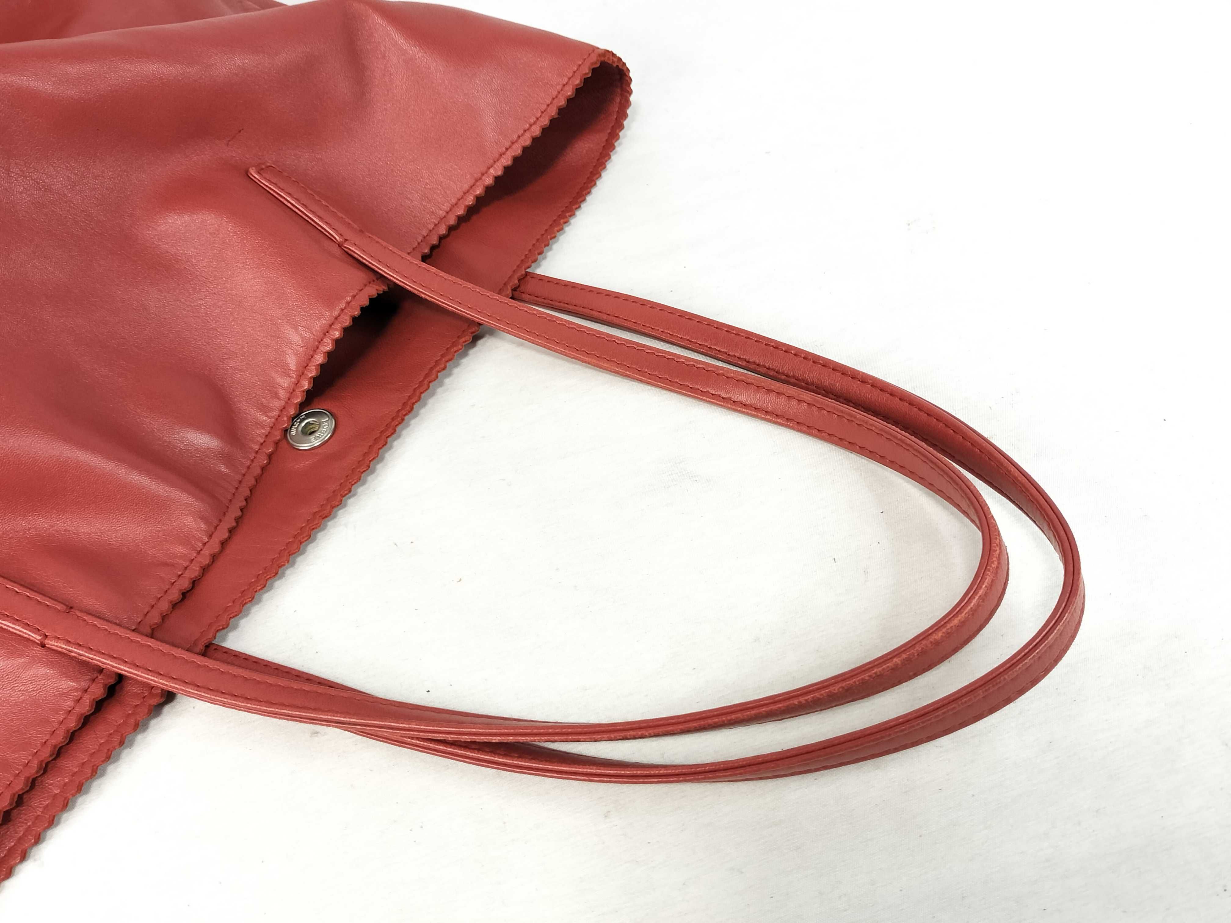 tote bag anagram leather tote bag — view 3