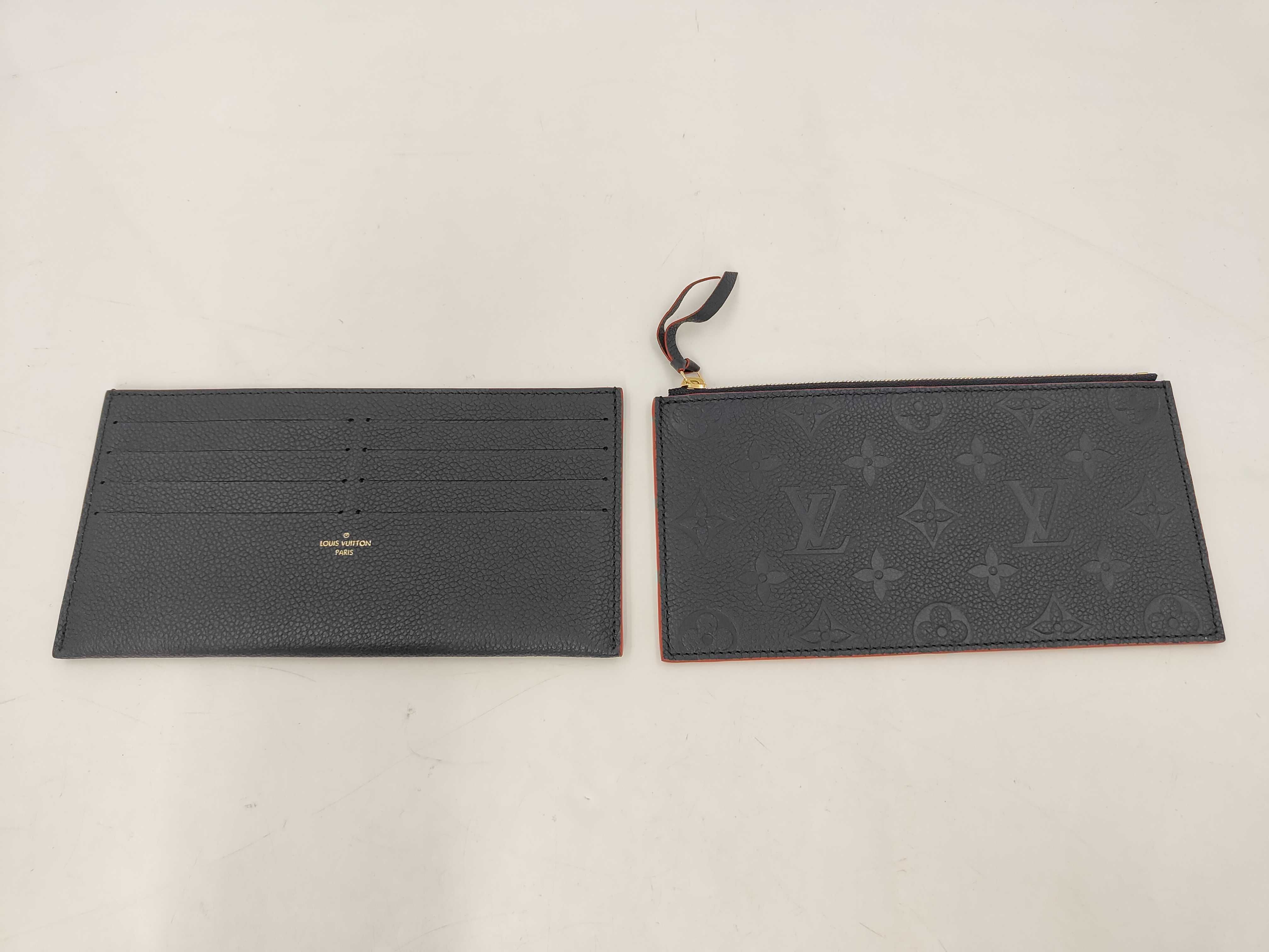 Pochette Felicie Monogram Empreinte Marine Rouge Chain Wallet Gold Hardware Wallet — view 12