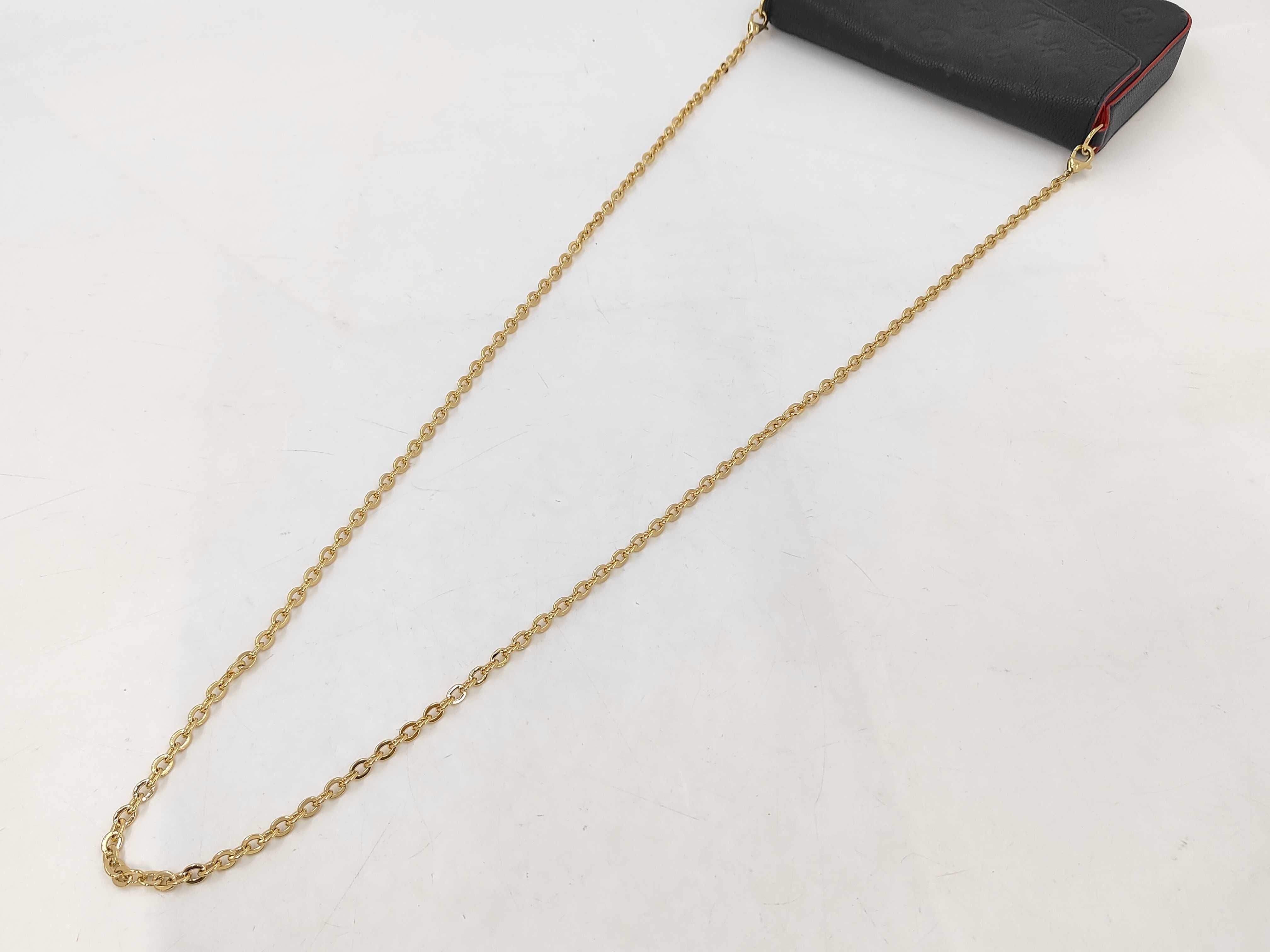 Pochette Felicie Monogram Empreinte Marine Rouge Chain Wallet Gold Hardware Wallet — view 3