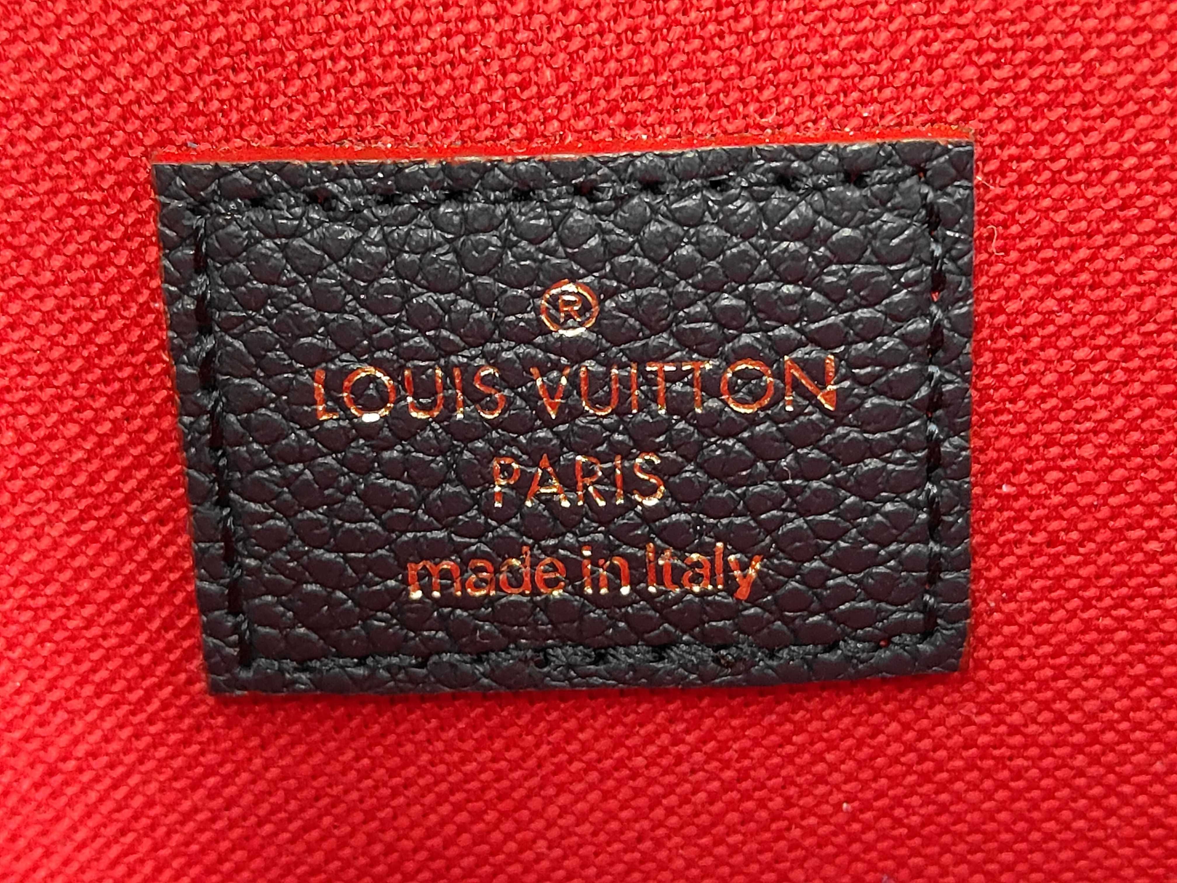 Pochette Felicie Monogram Empreinte Marine Rouge Chain Wallet Gold Hardware Wallet — view 9