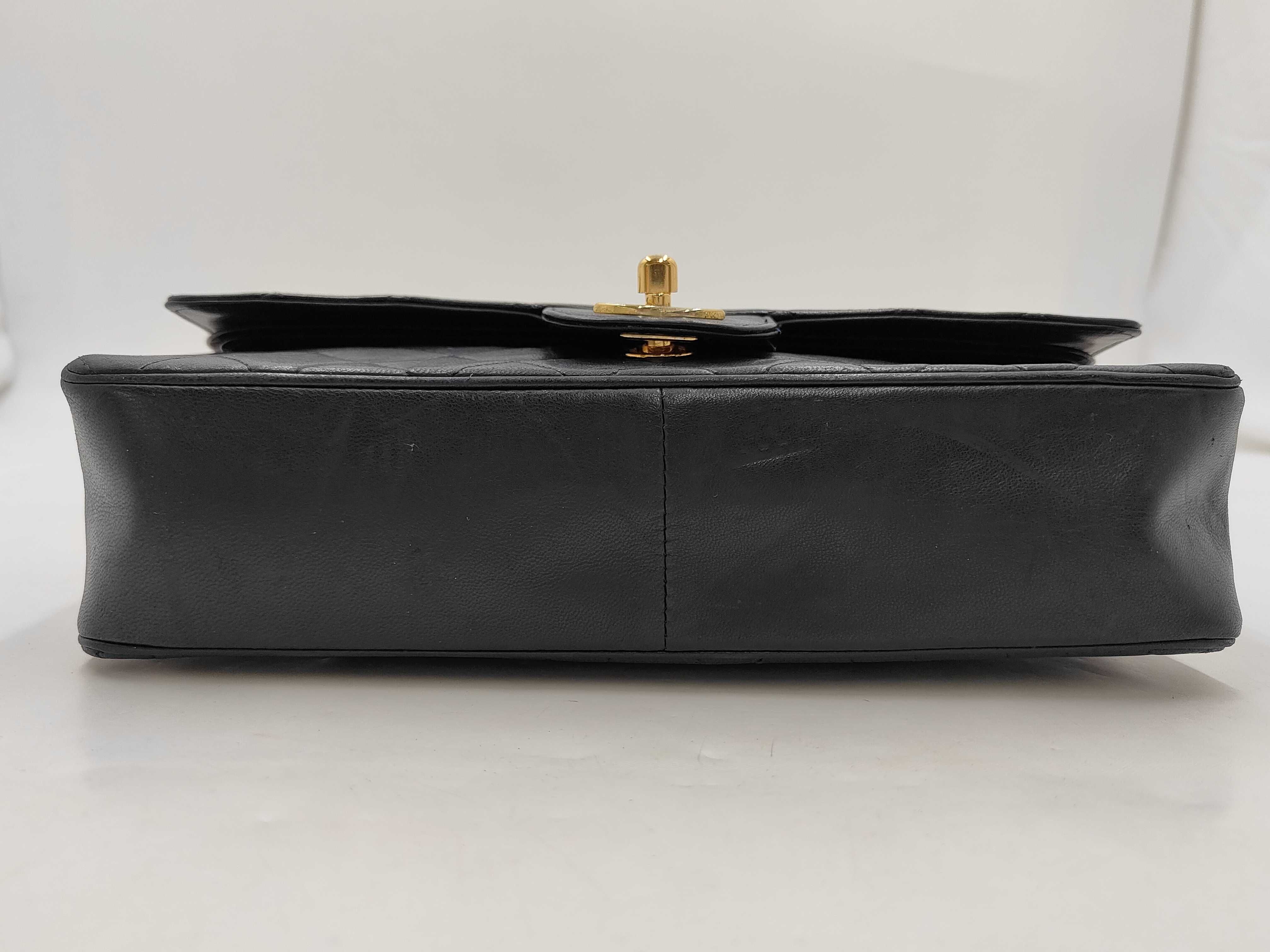Matelassé 25 Lambskin Double Flap Double Chain Bag Navy 300212 (Serial Number 0-series) Shoulder Bag — view 5
