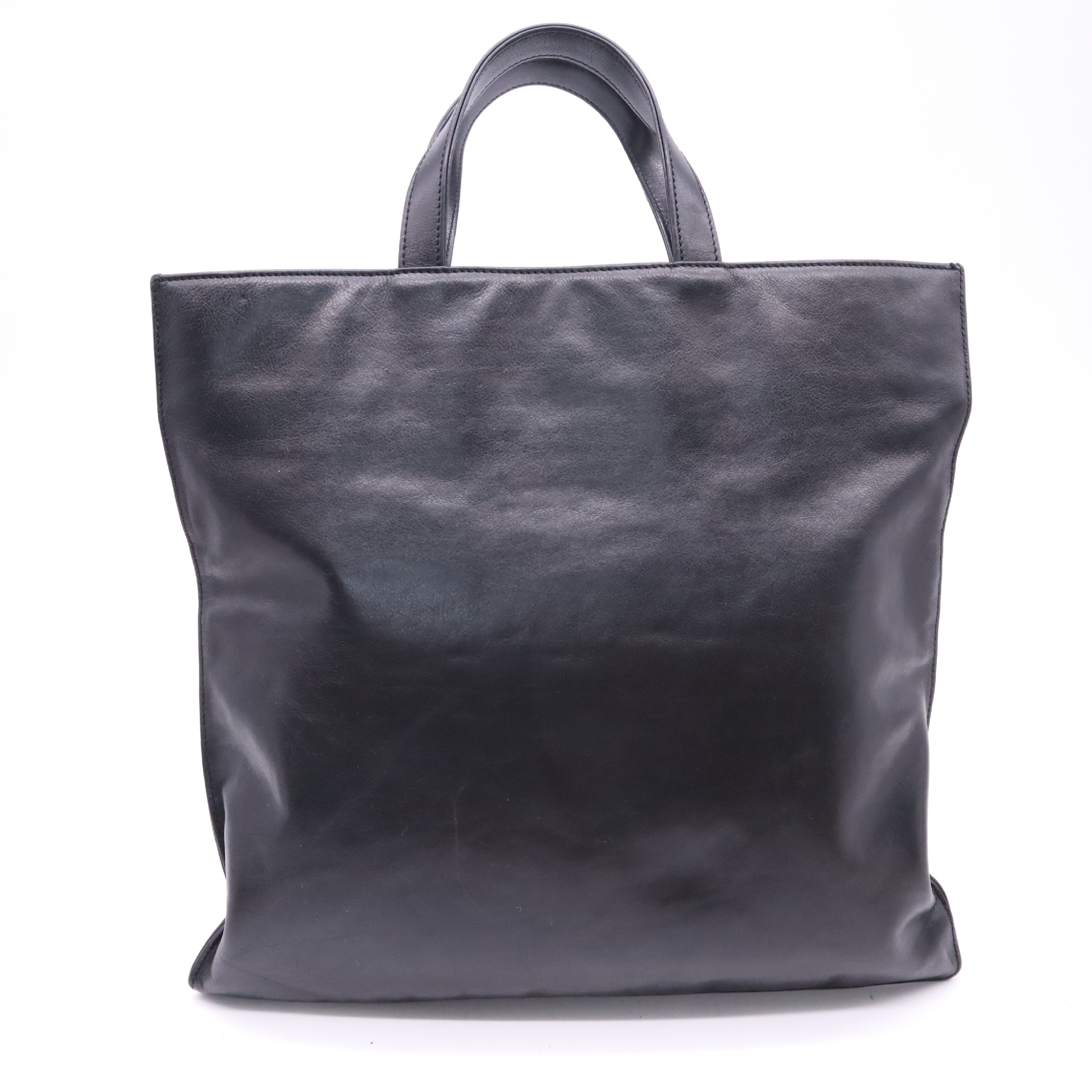 Leather Handbag Anagram Black Handbag — view 2