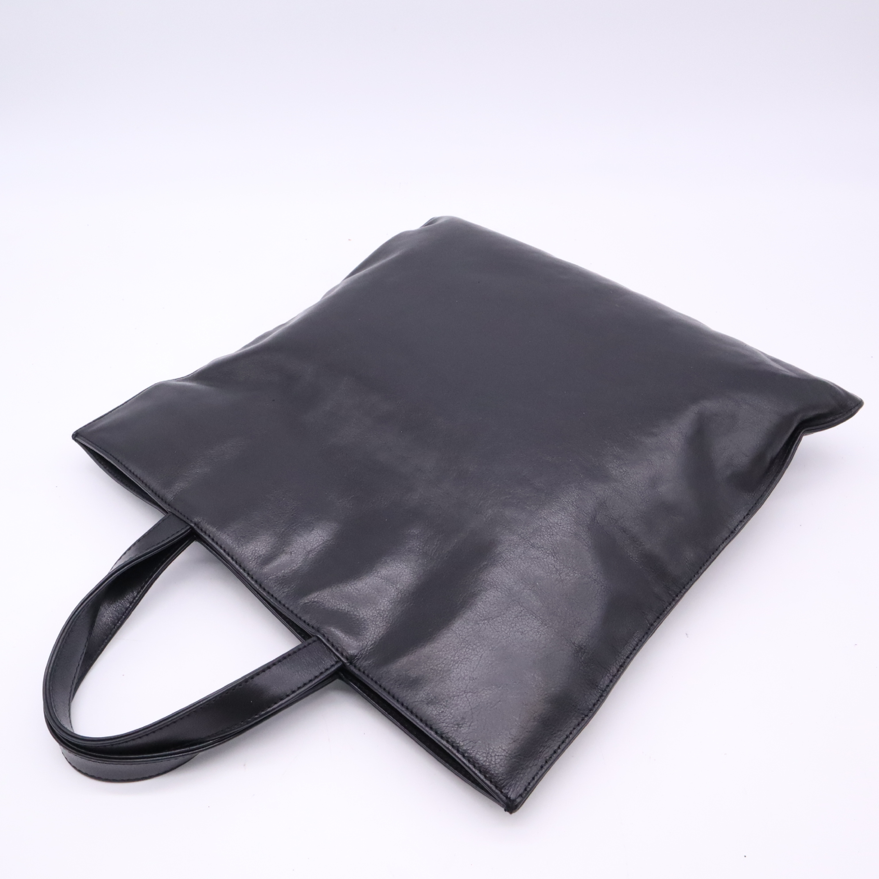 Leather Handbag Anagram Black Handbag — view 4