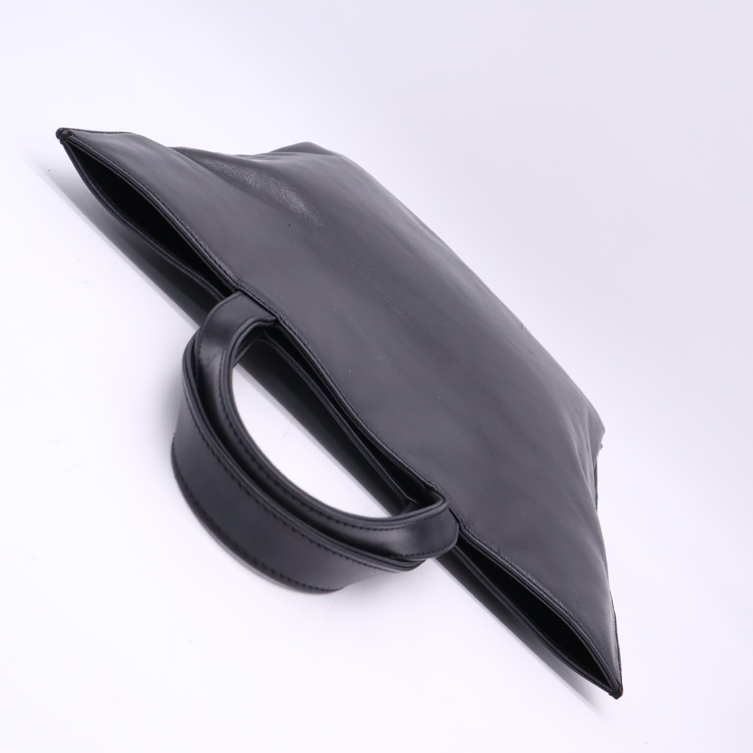 Leather Handbag Anagram Black Handbag — view 6