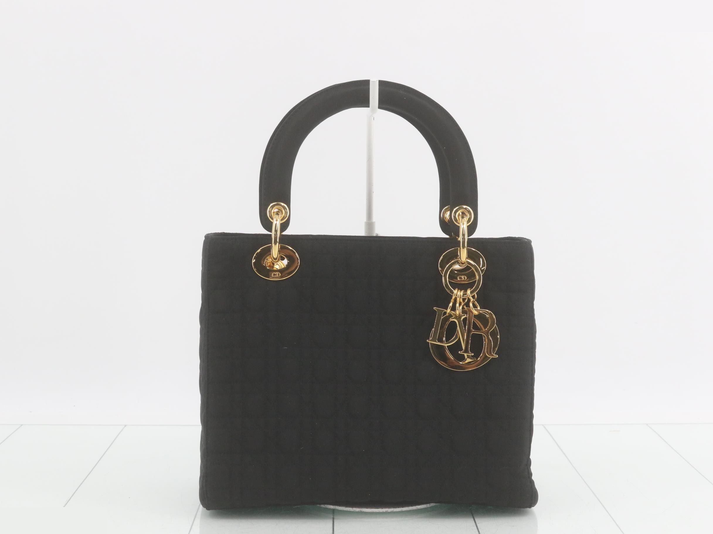 Lady Dior Cannage Nylon Handbag