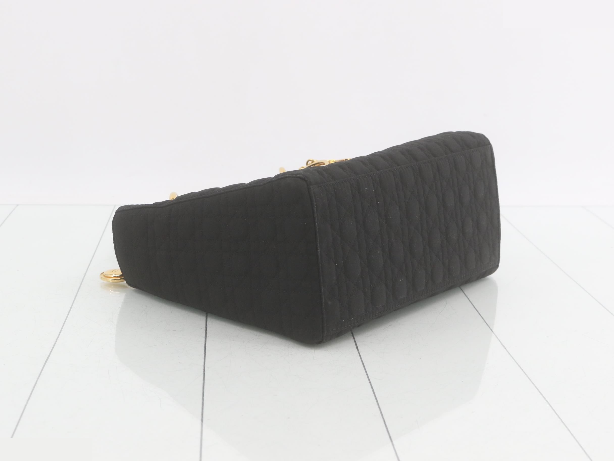 Lady Dior Cannage Nylon Handbag — view 5