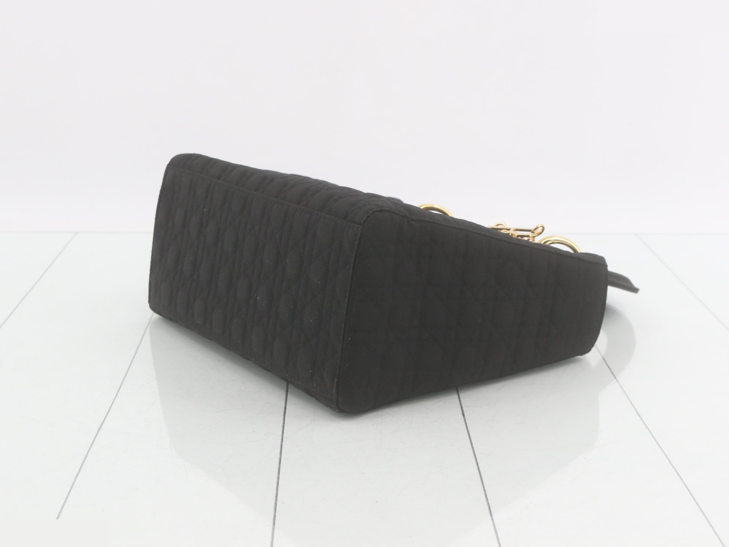 Lady Dior Cannage Nylon Handbag — view 6