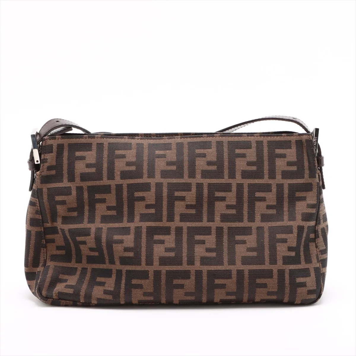 Zucca Canvas x Leather Shoulder Bag Brown — view 2
