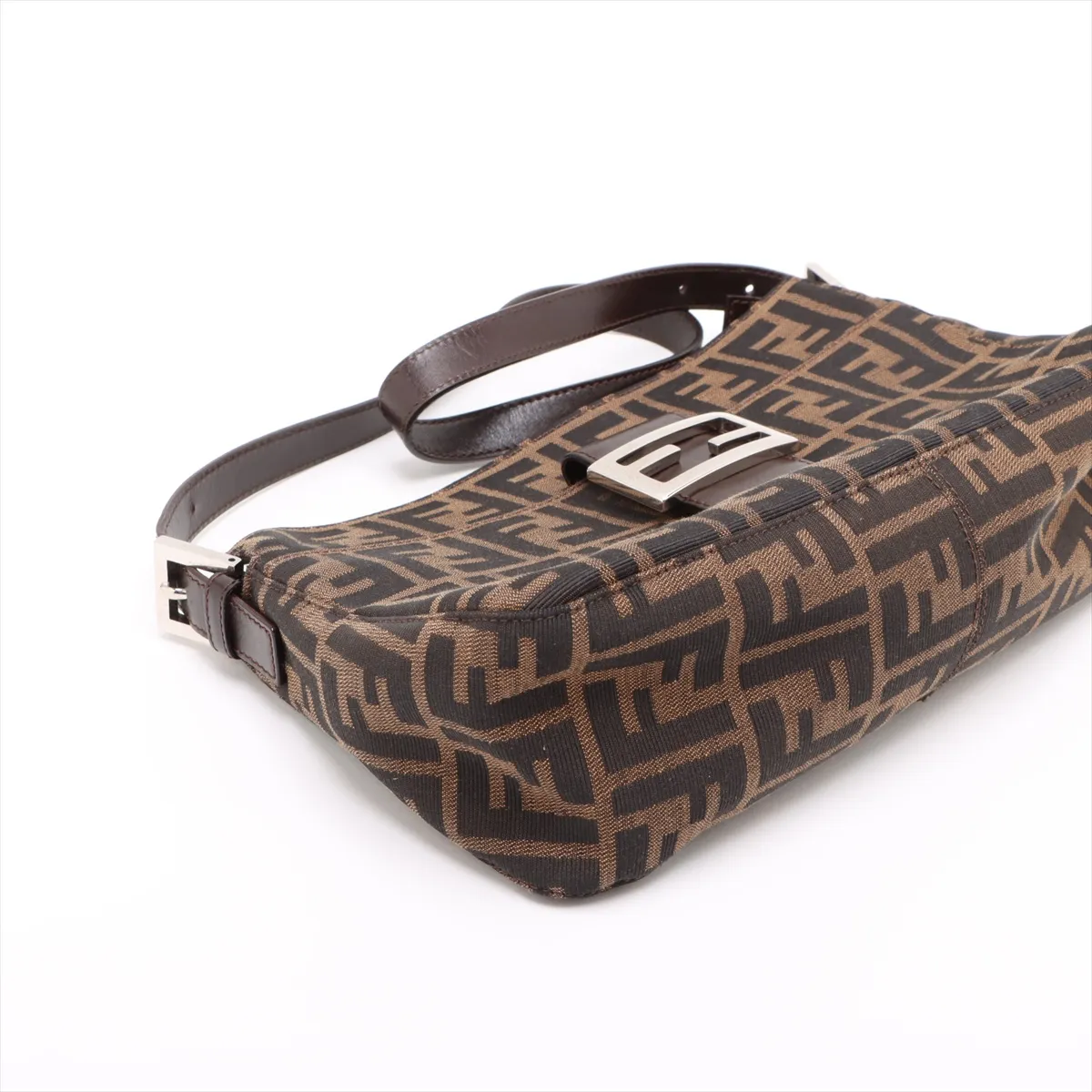 Zucca Canvas x Leather Shoulder Bag Brown — view 4