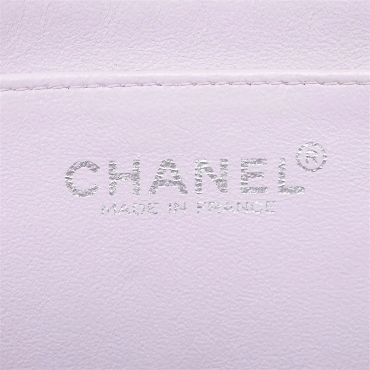 Matelassé Cotton Single Flap Single Chain Bag, Purple, Silver Hardware, 5900433 (Serial Number 5) — view 10