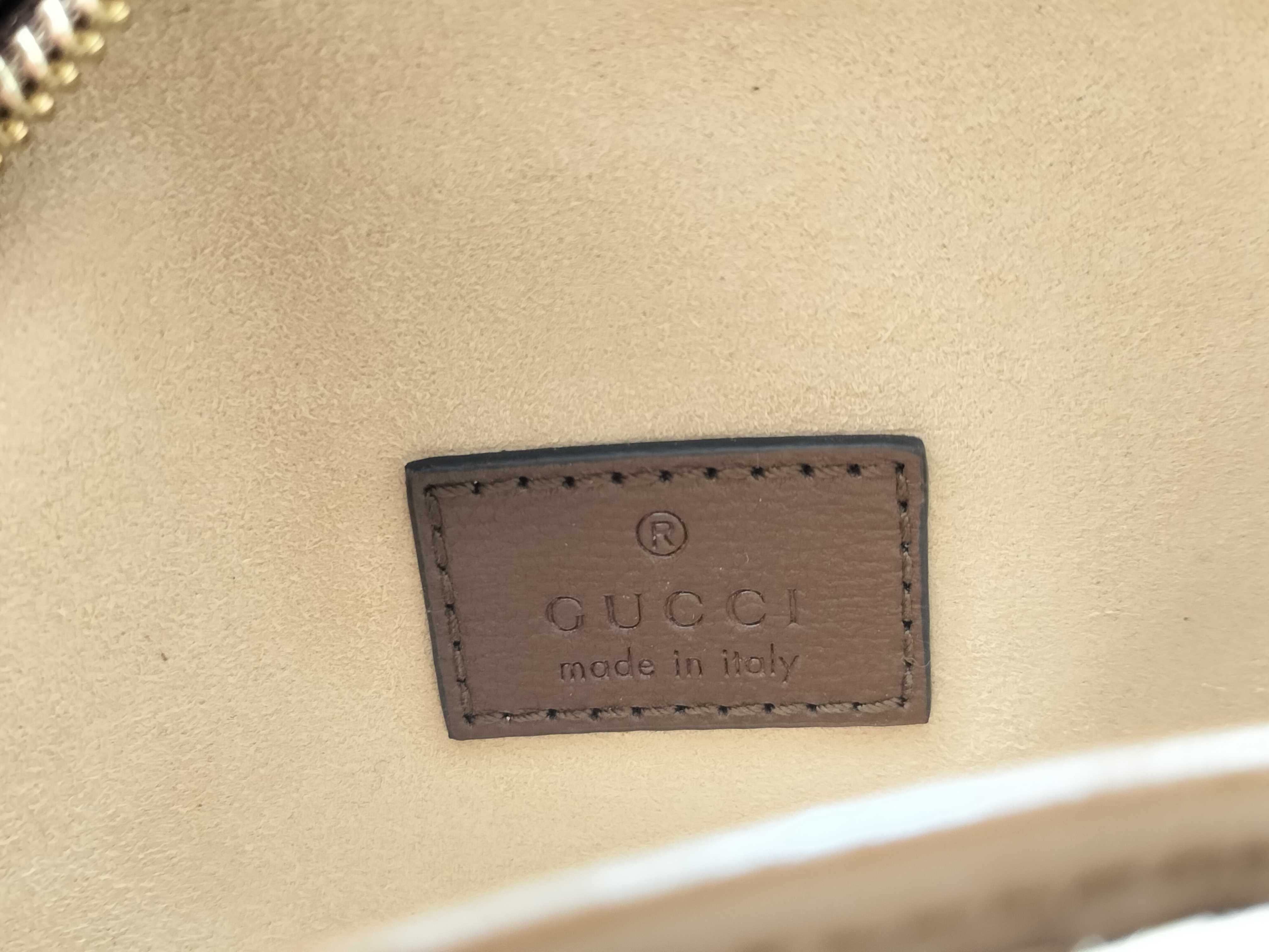 GG Supreme Shoulder Bag, Leather, Beige — view 14