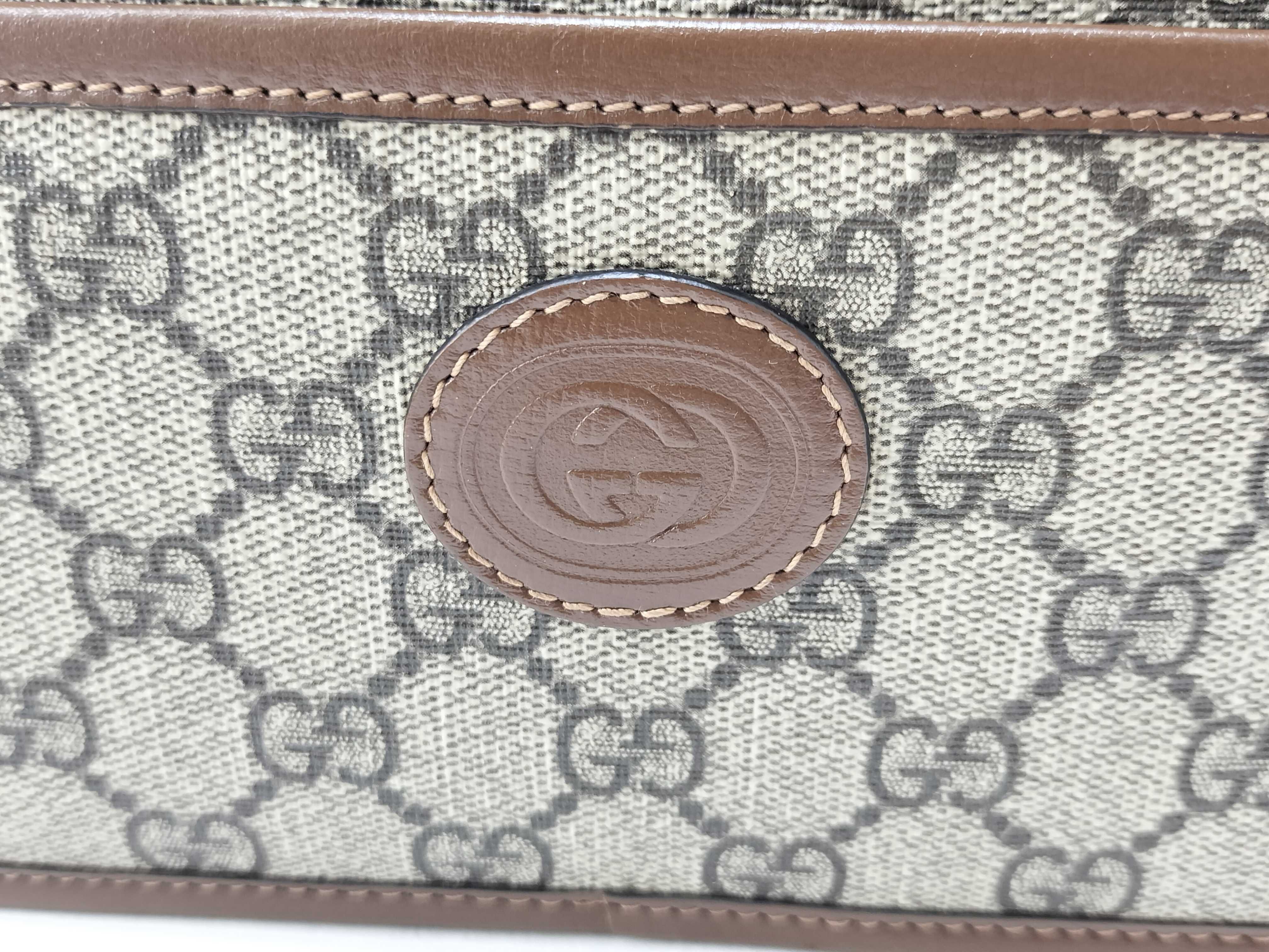 GG Supreme Shoulder Bag, Leather, Beige — view 10
