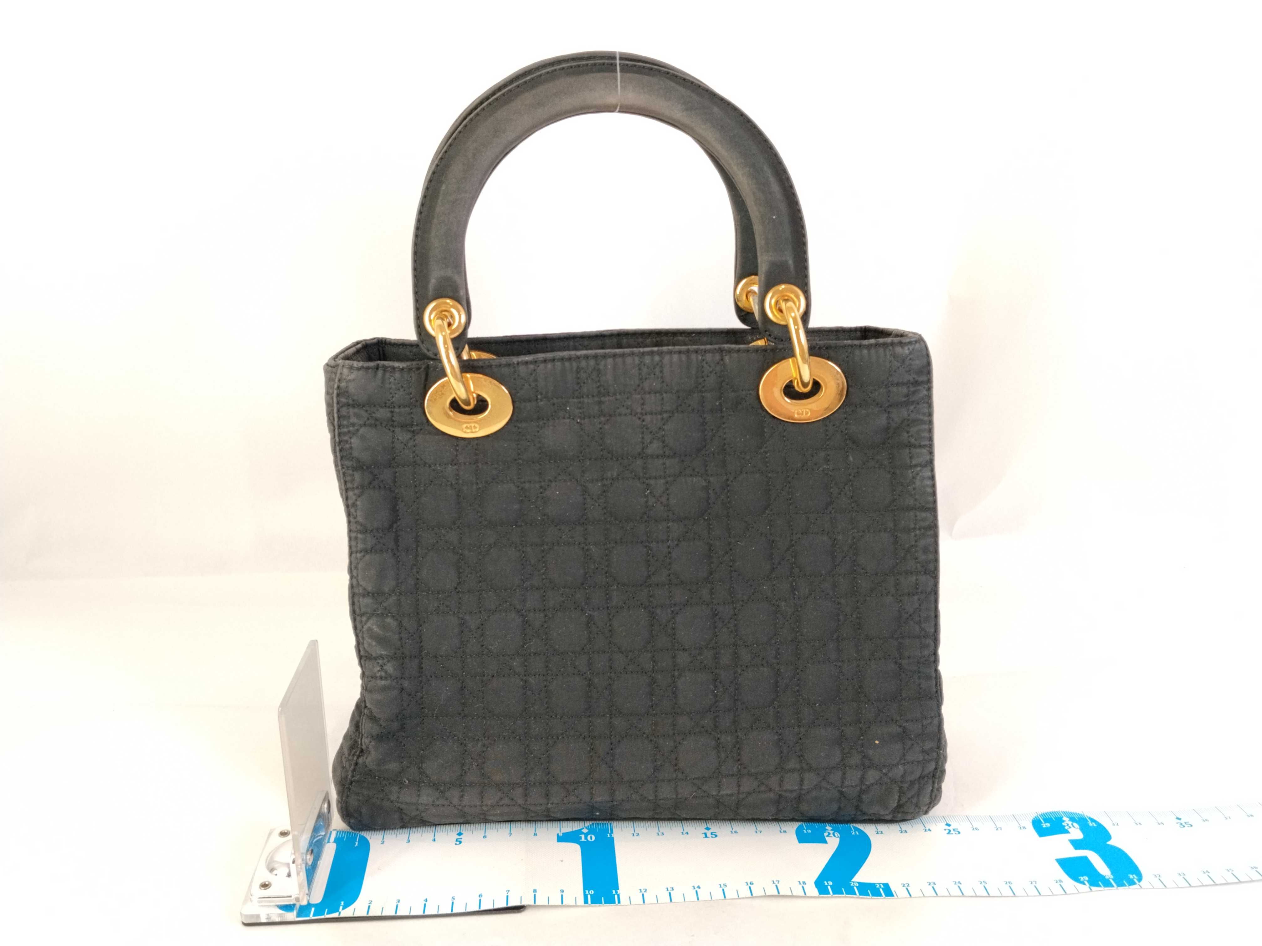 Lady Dior Christian handbag Lady black handbag — view 2
