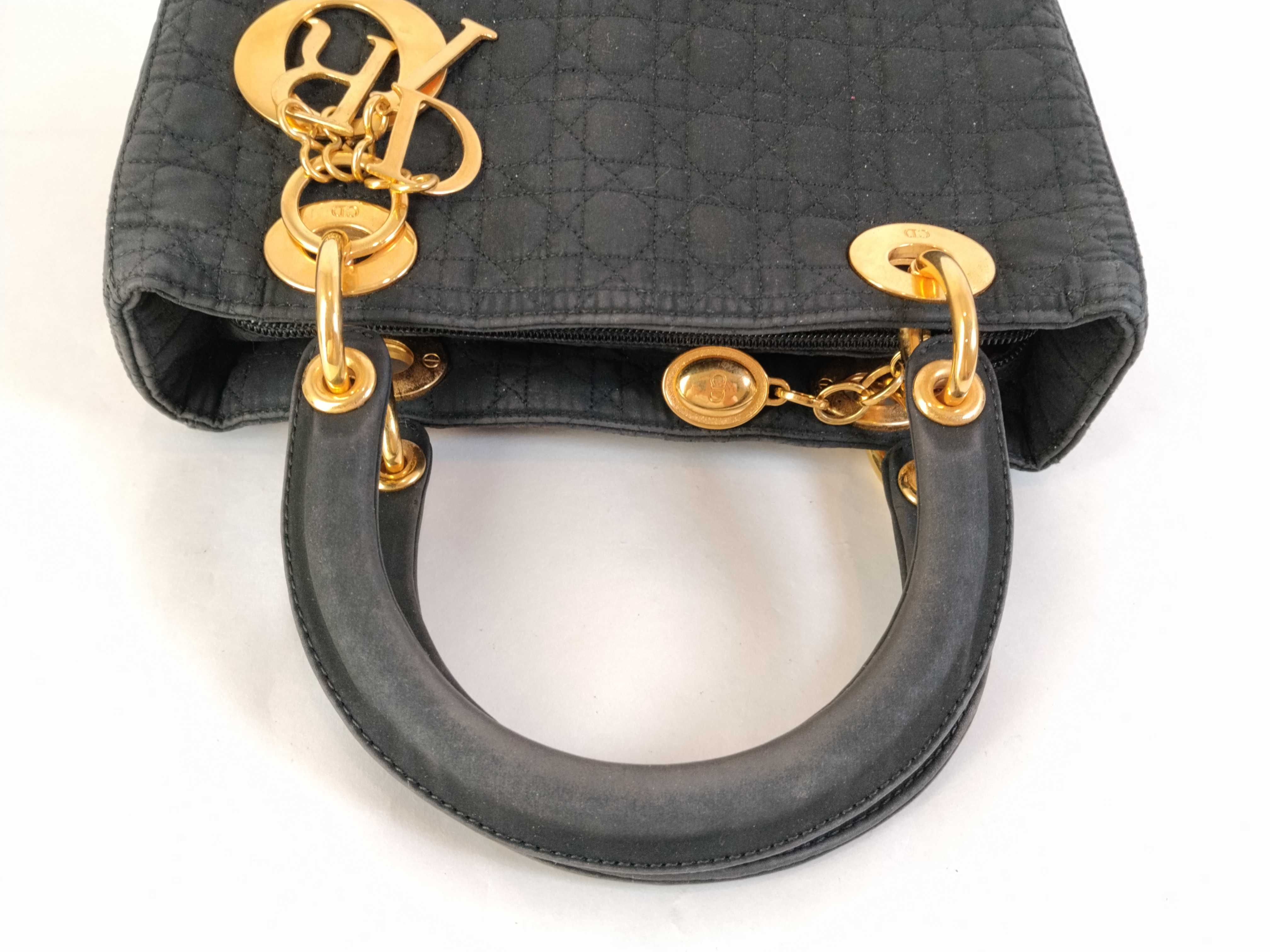 Lady Dior Christian handbag Lady black handbag — view 3