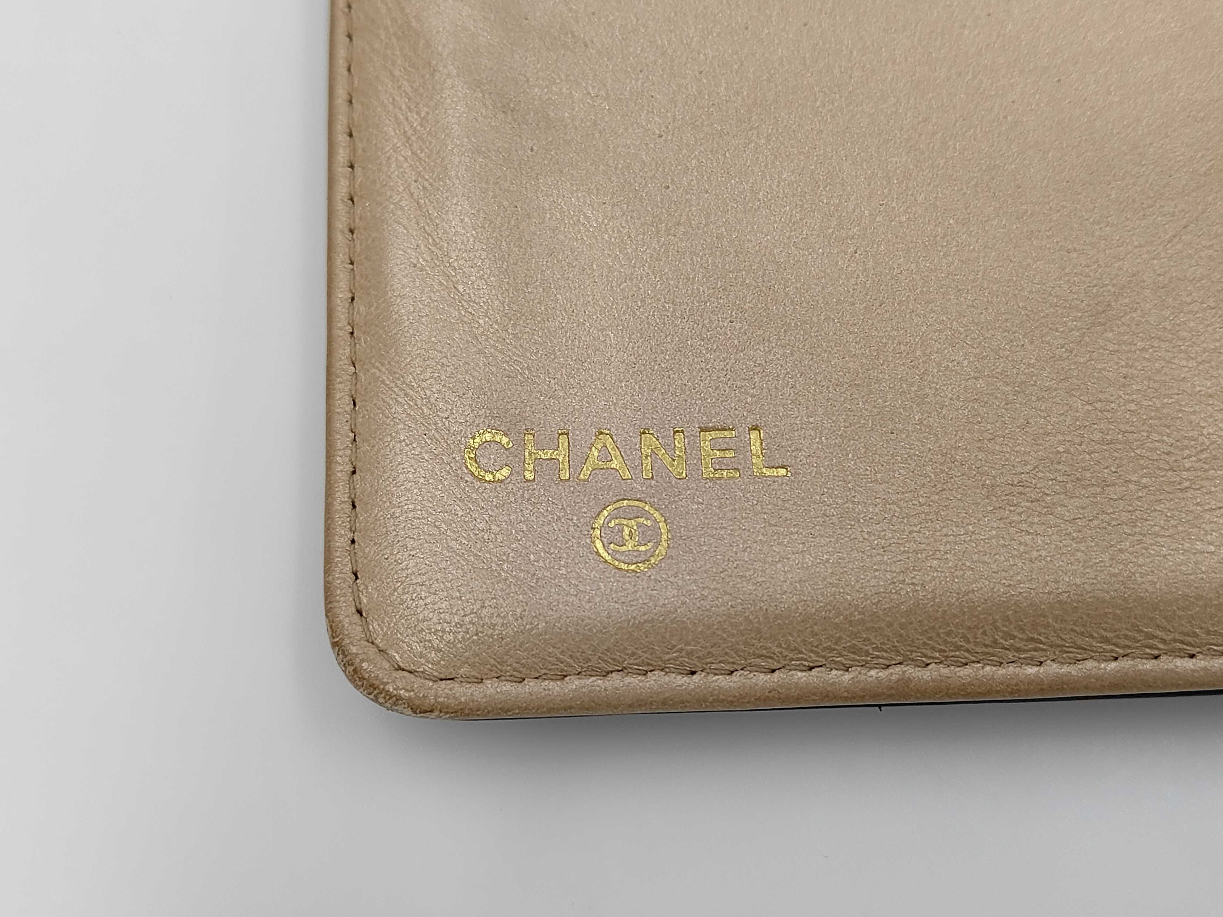 Black Lambskin Camellia Wallet (Serial Number 16) — view 7
