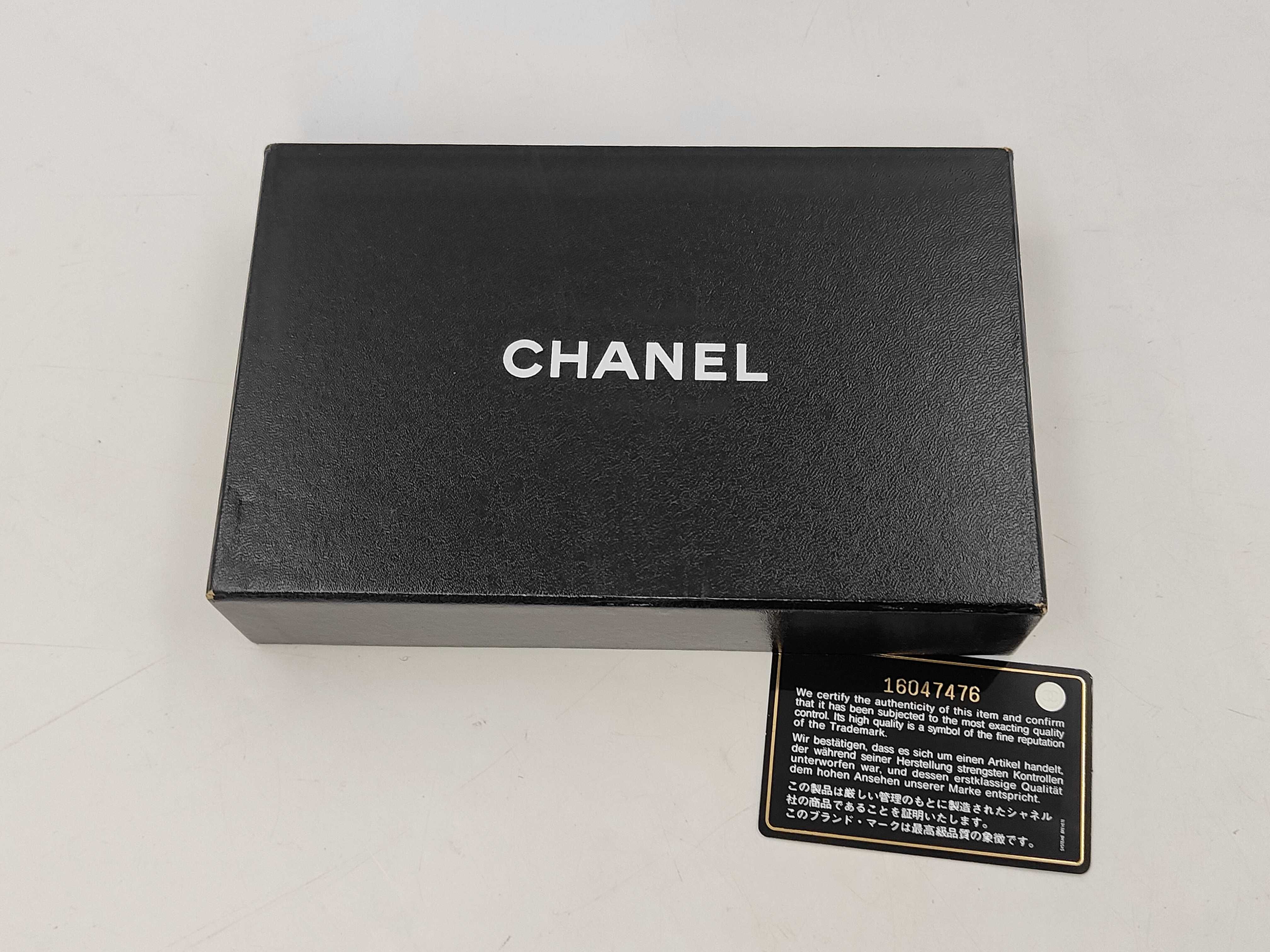Black Lambskin Camellia Wallet (Serial Number 16) — view 9