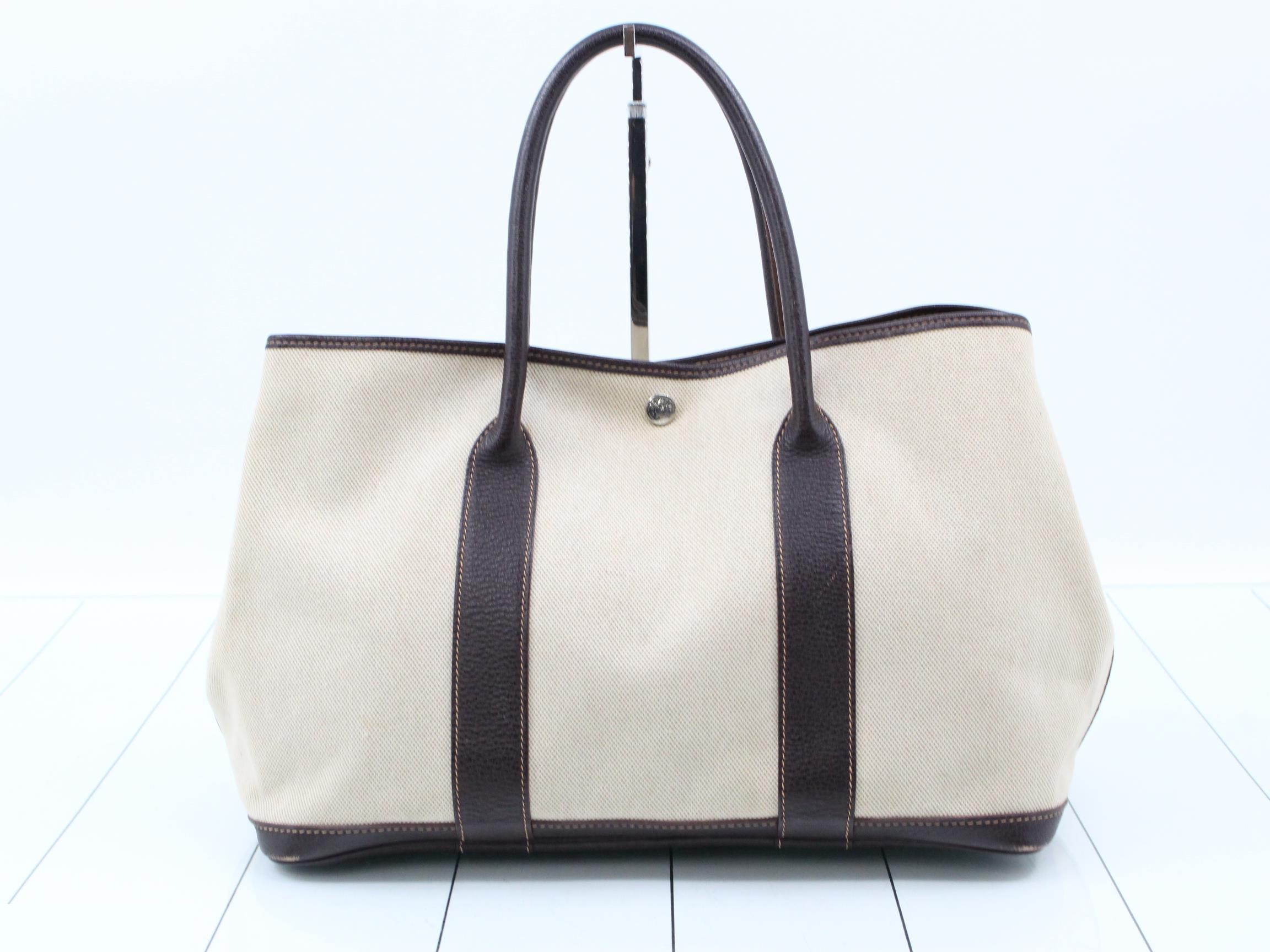 Garden Party PM Canvas/Leather Tote Bag (?) G Stamp