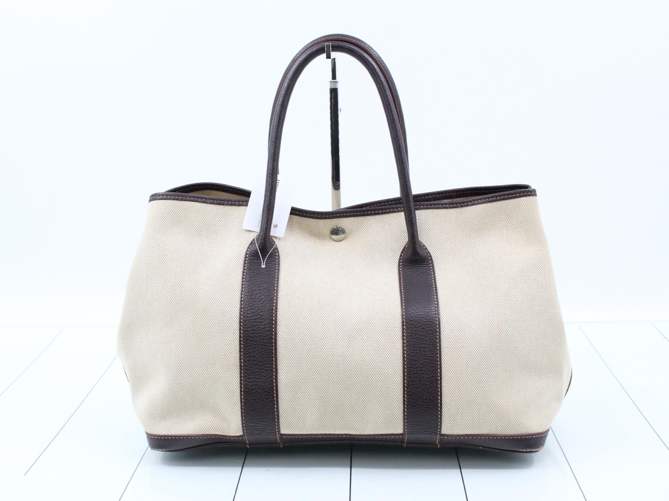 Garden Party PM Canvas/Leather Tote Bag (?) G Stamp — view 2