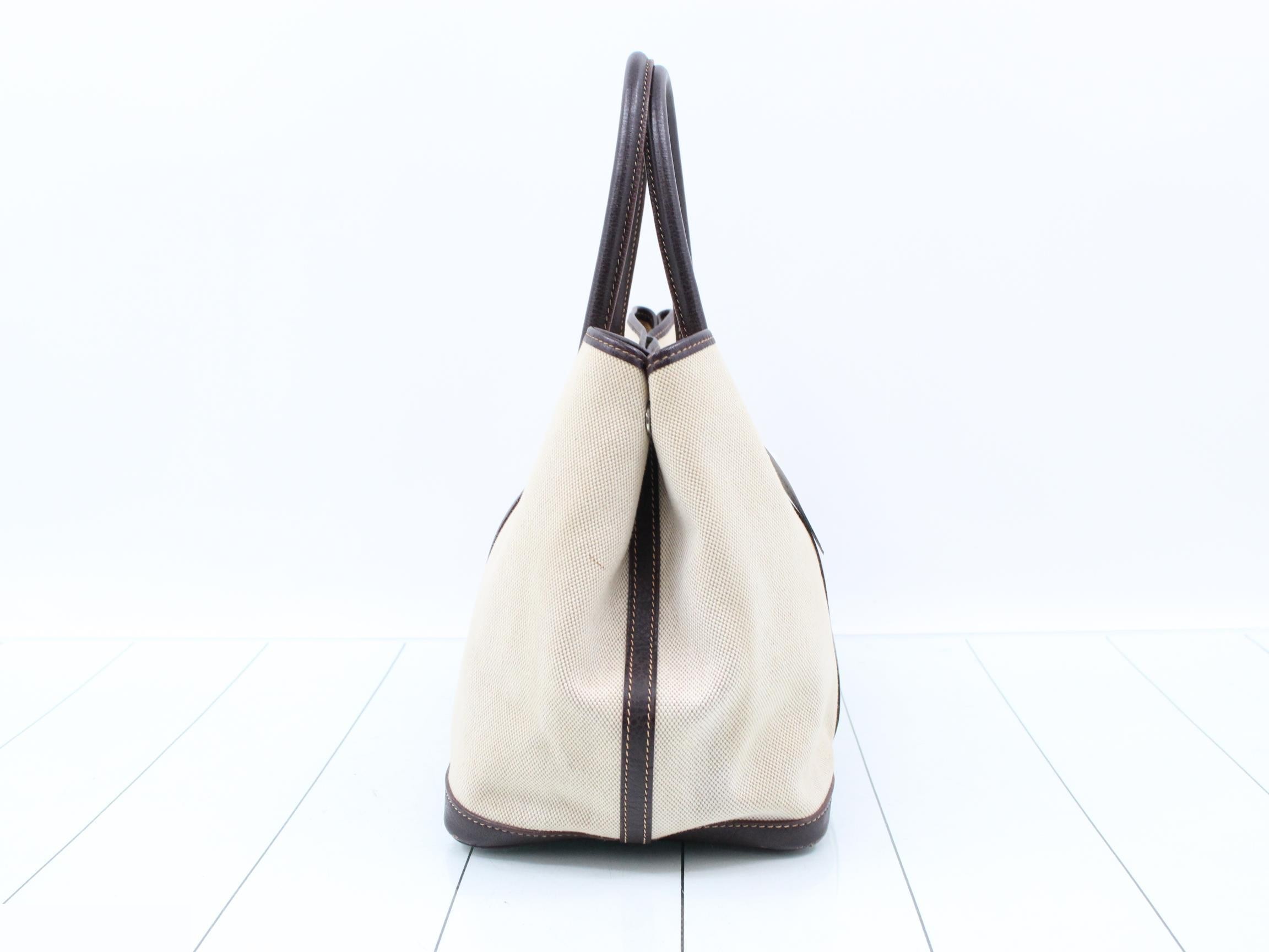 Garden Party PM Canvas/Leather Tote Bag (?) G Stamp — view 3