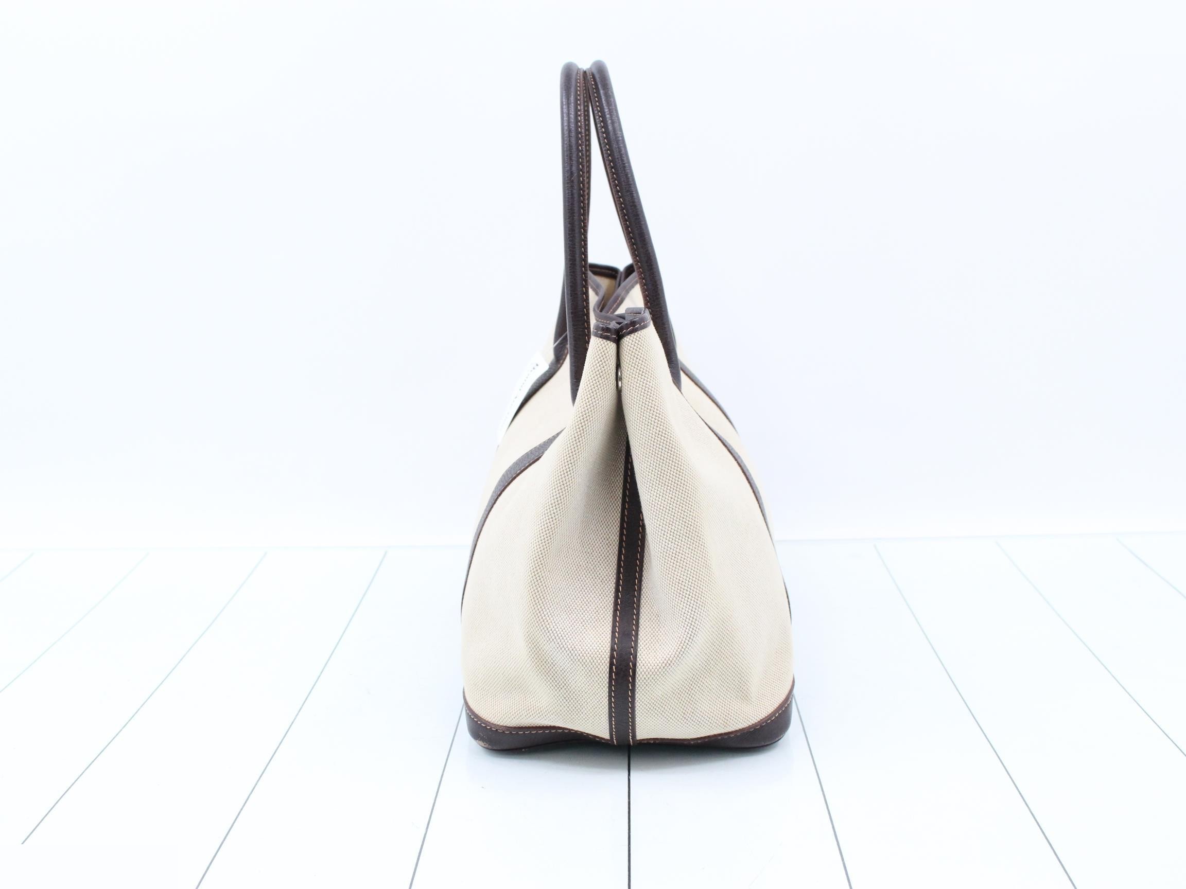 Garden Party PM Canvas/Leather Tote Bag (?) G Stamp — view 4