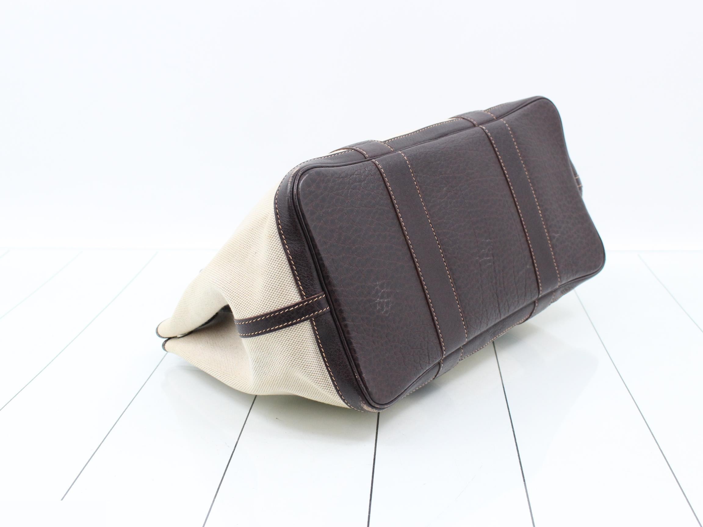 Garden Party PM Canvas/Leather Tote Bag (?) G Stamp — view 5
