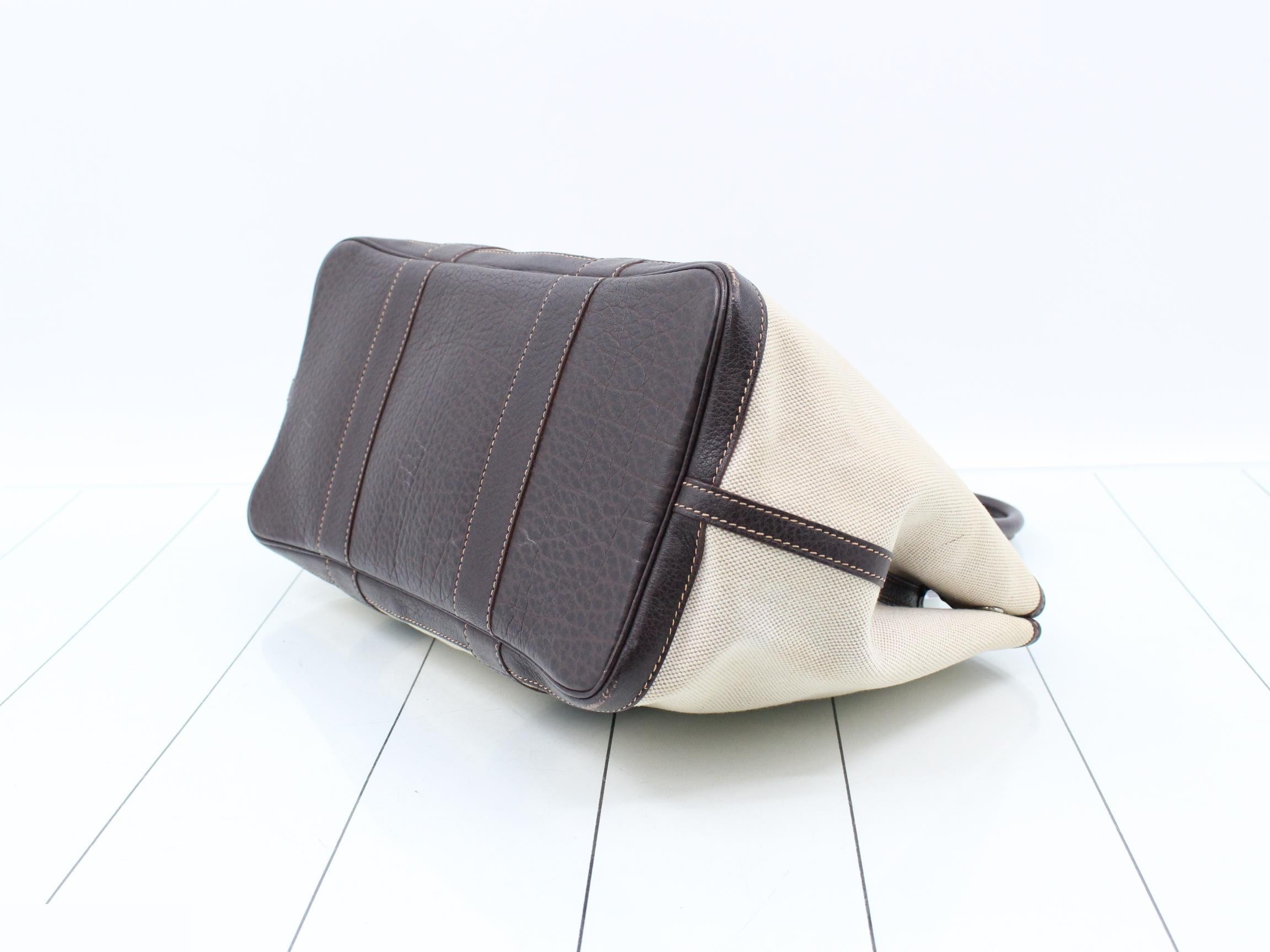 Garden Party PM Canvas/Leather Tote Bag (?) G Stamp — view 6