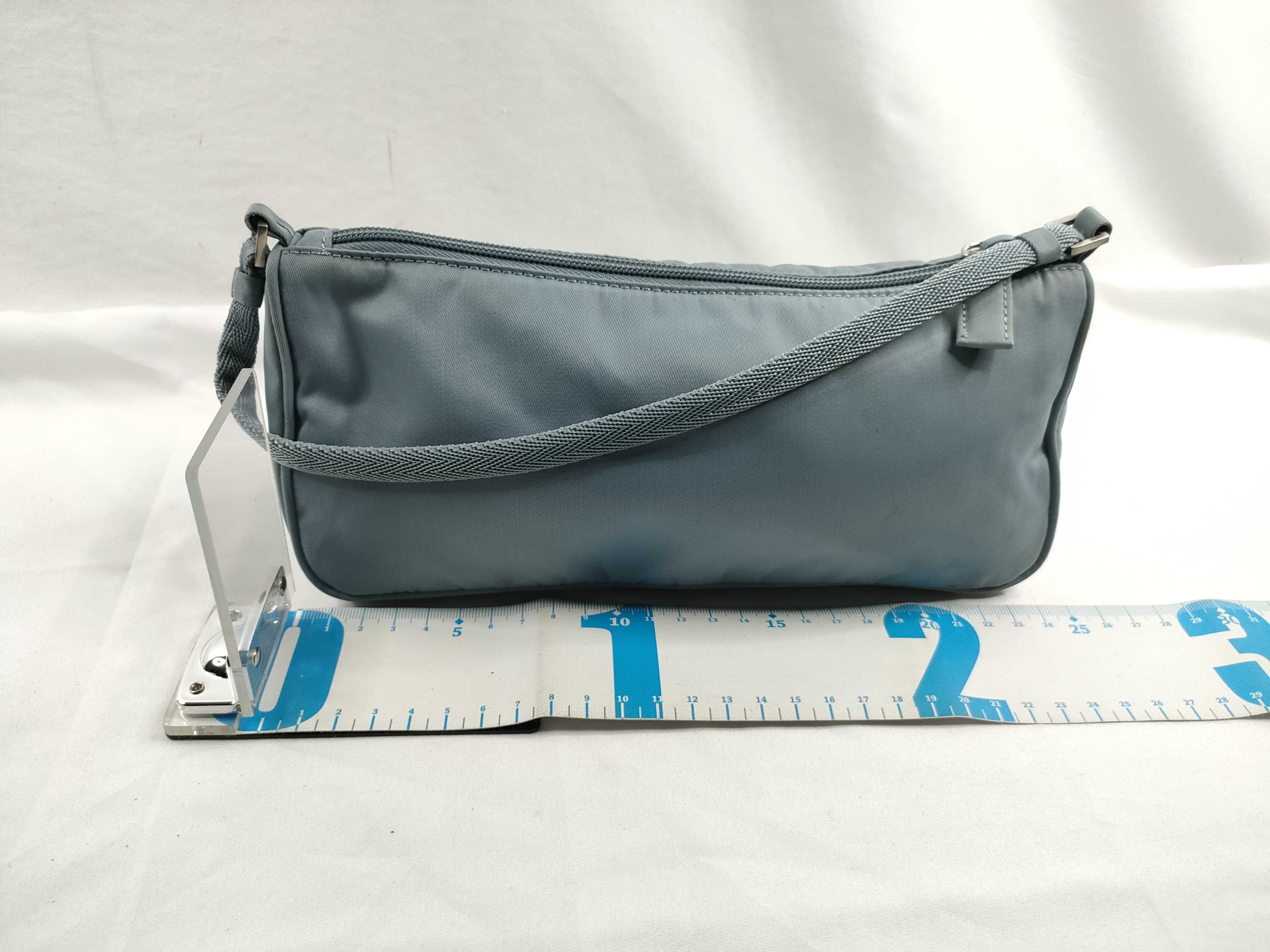 Nylon Prada Accessory Pouch VELA (Nylon) / Blue Gray Handbag — view 2
