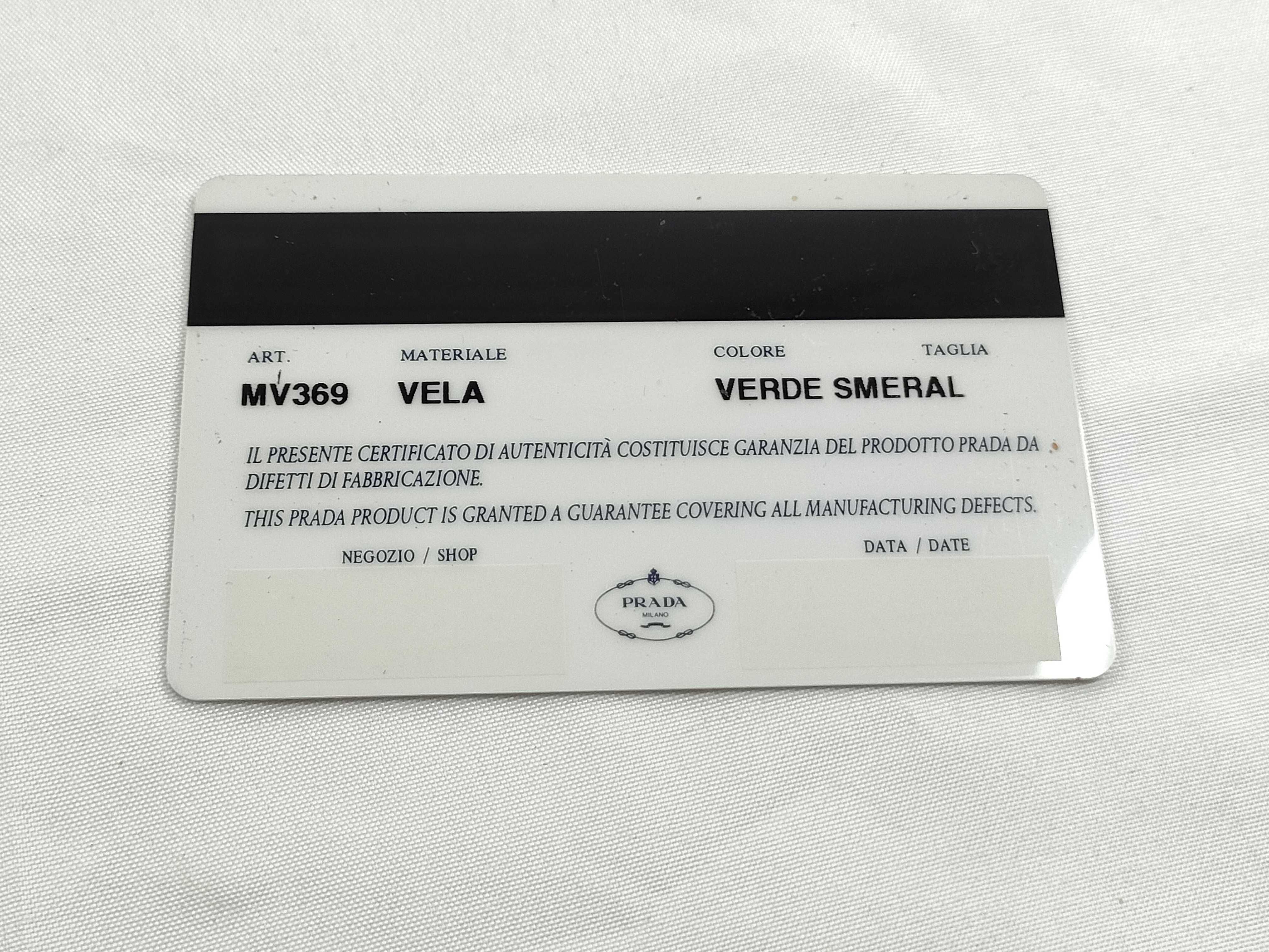 Nylon Prada Accessory Pouch VELA (Nylon) / Blue Gray Handbag — view 13