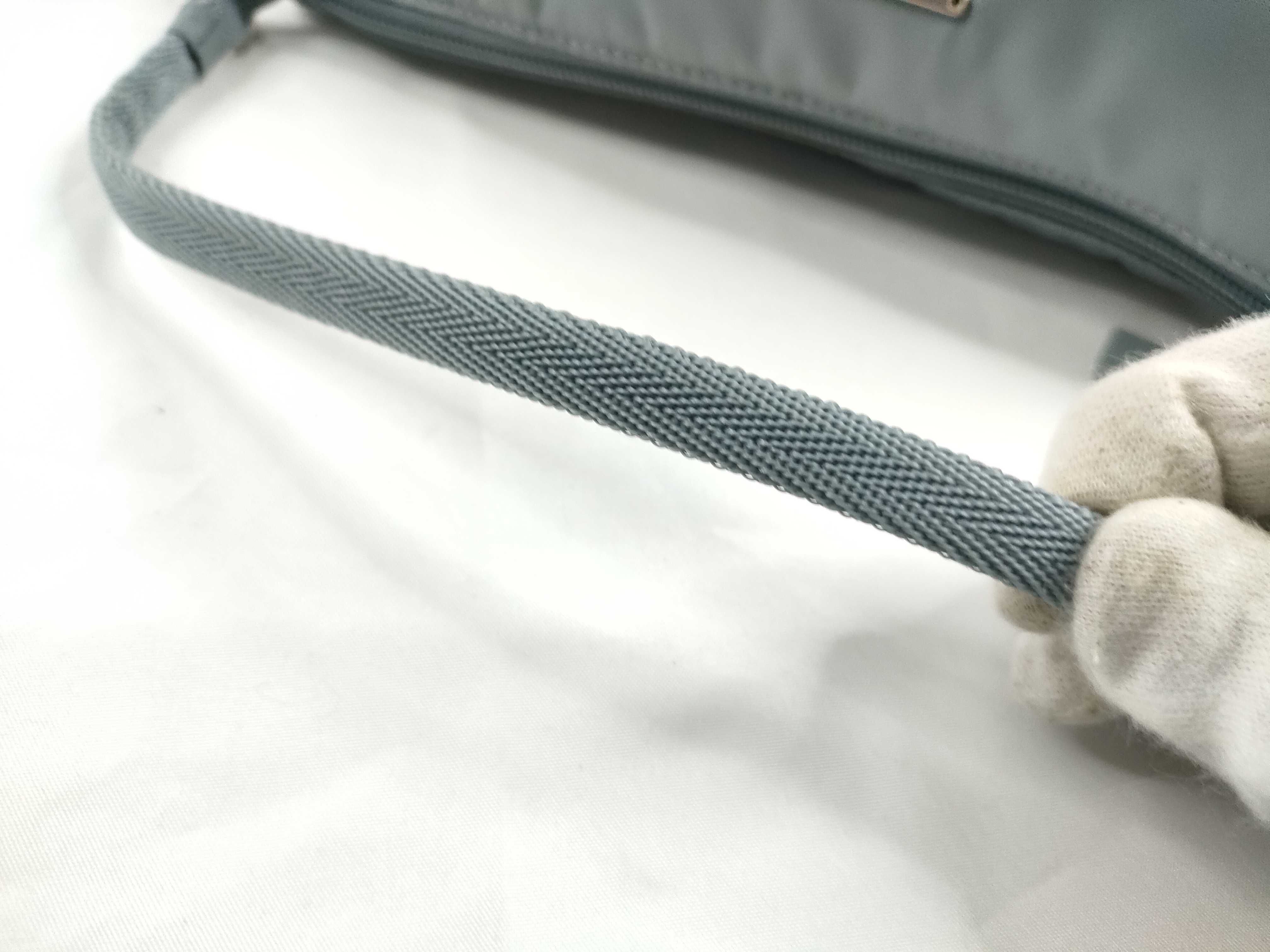 Nylon Prada Accessory Pouch VELA (Nylon) / Blue Gray Handbag — view 7