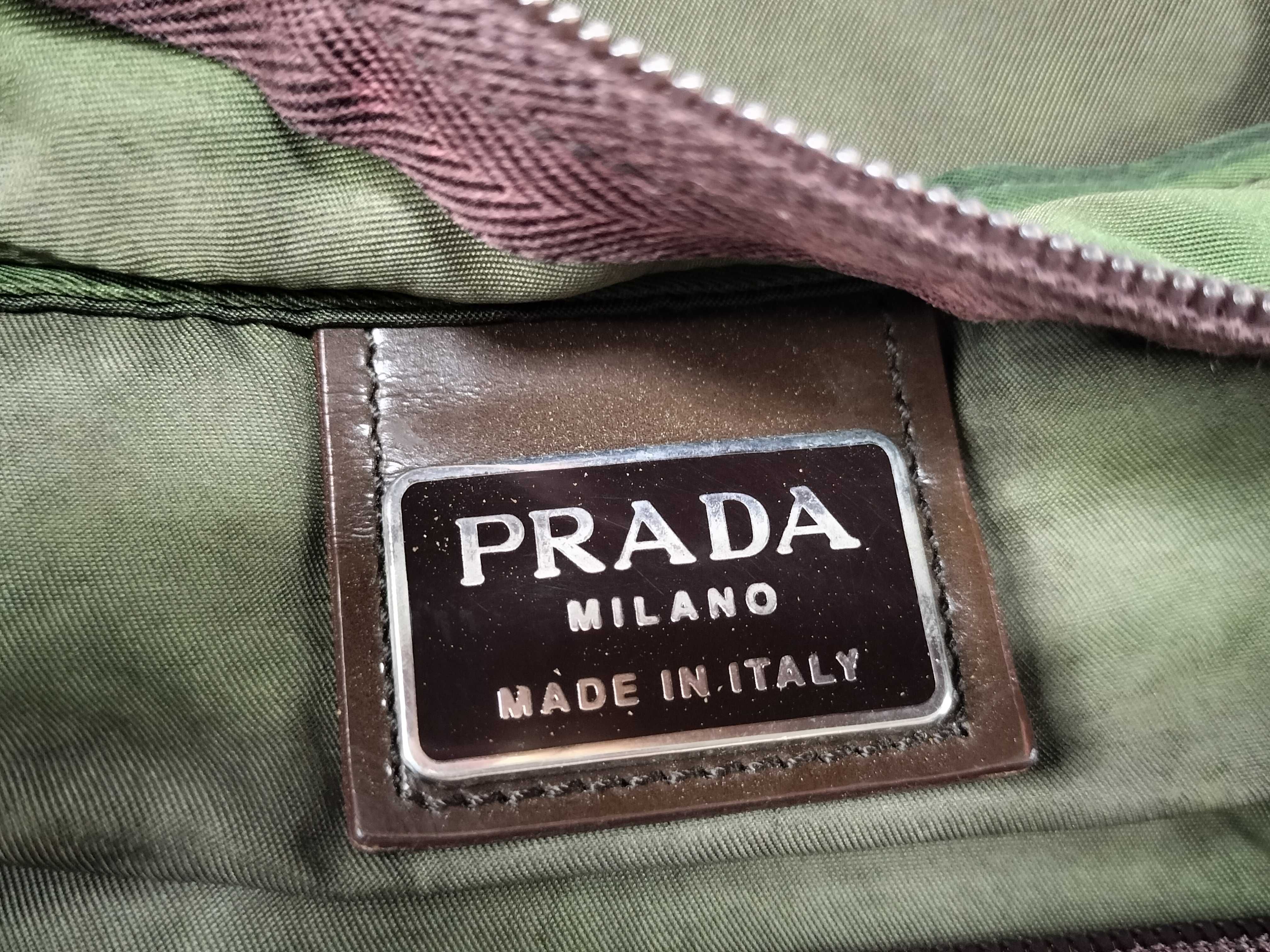 Nylon Prada Tote Bag Khaki Tote Bag — view 11