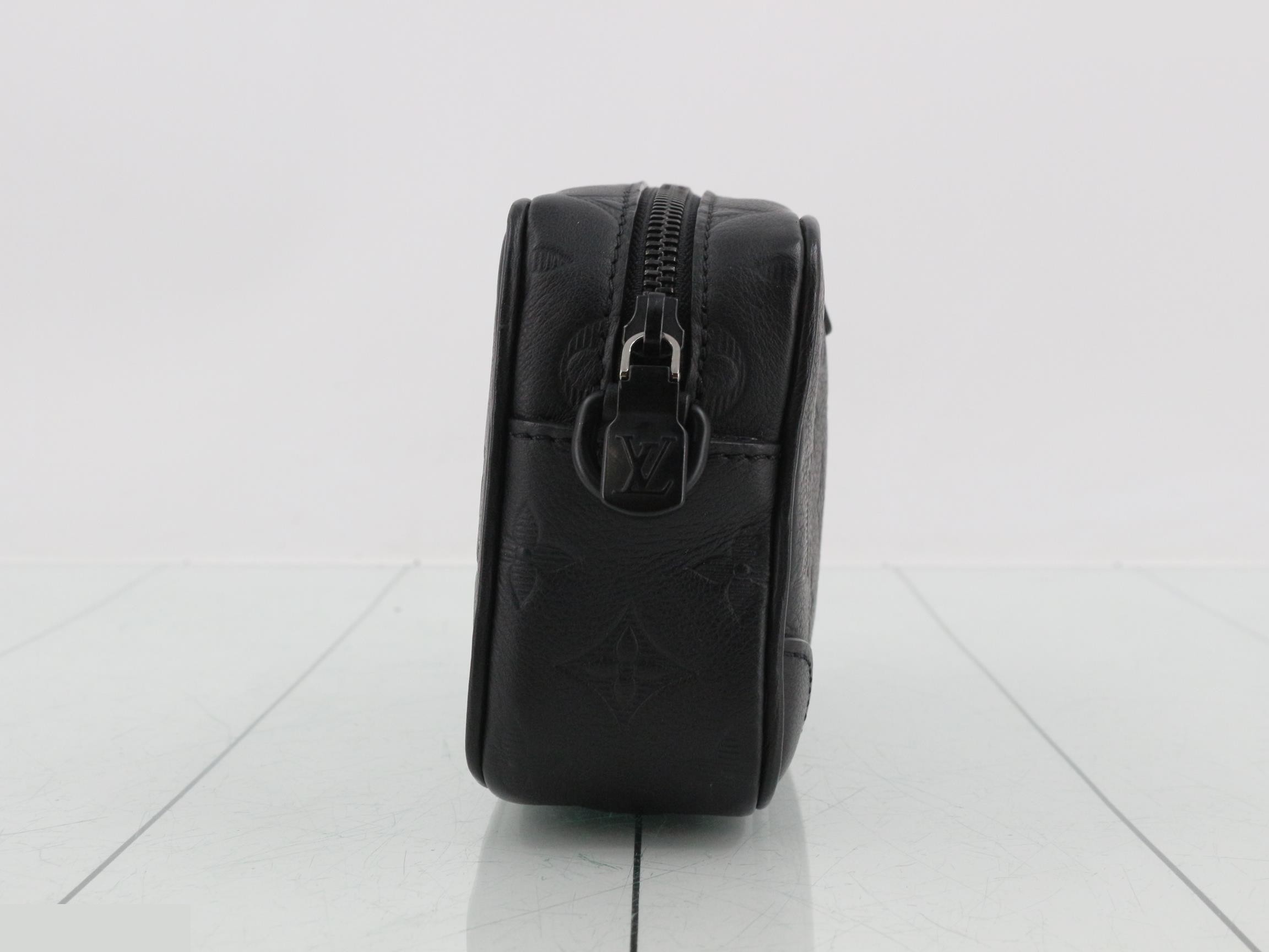 Monogram Leather Shoulder Bag with RFID — view 4