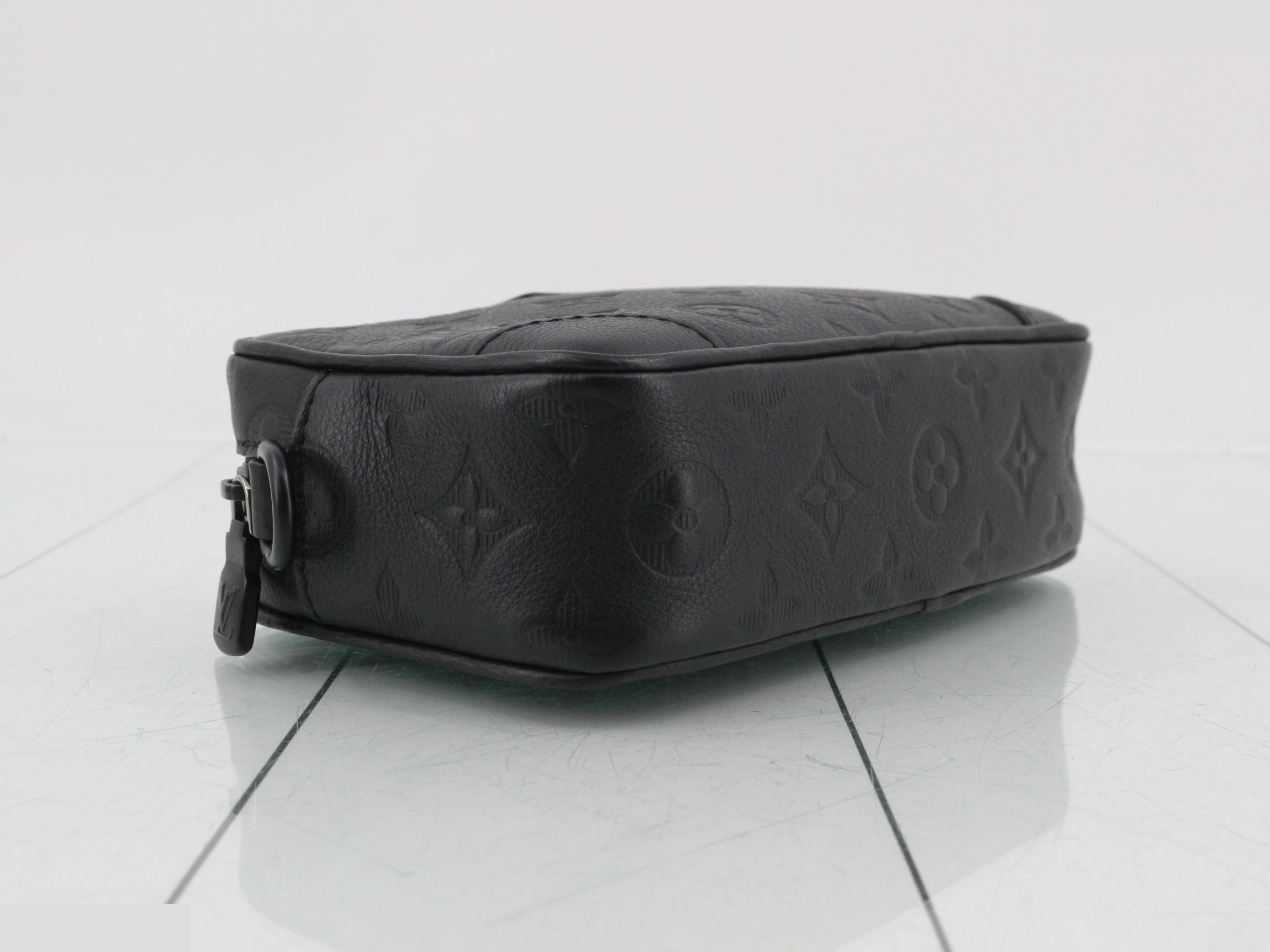 Monogram Leather Shoulder Bag with RFID — view 5