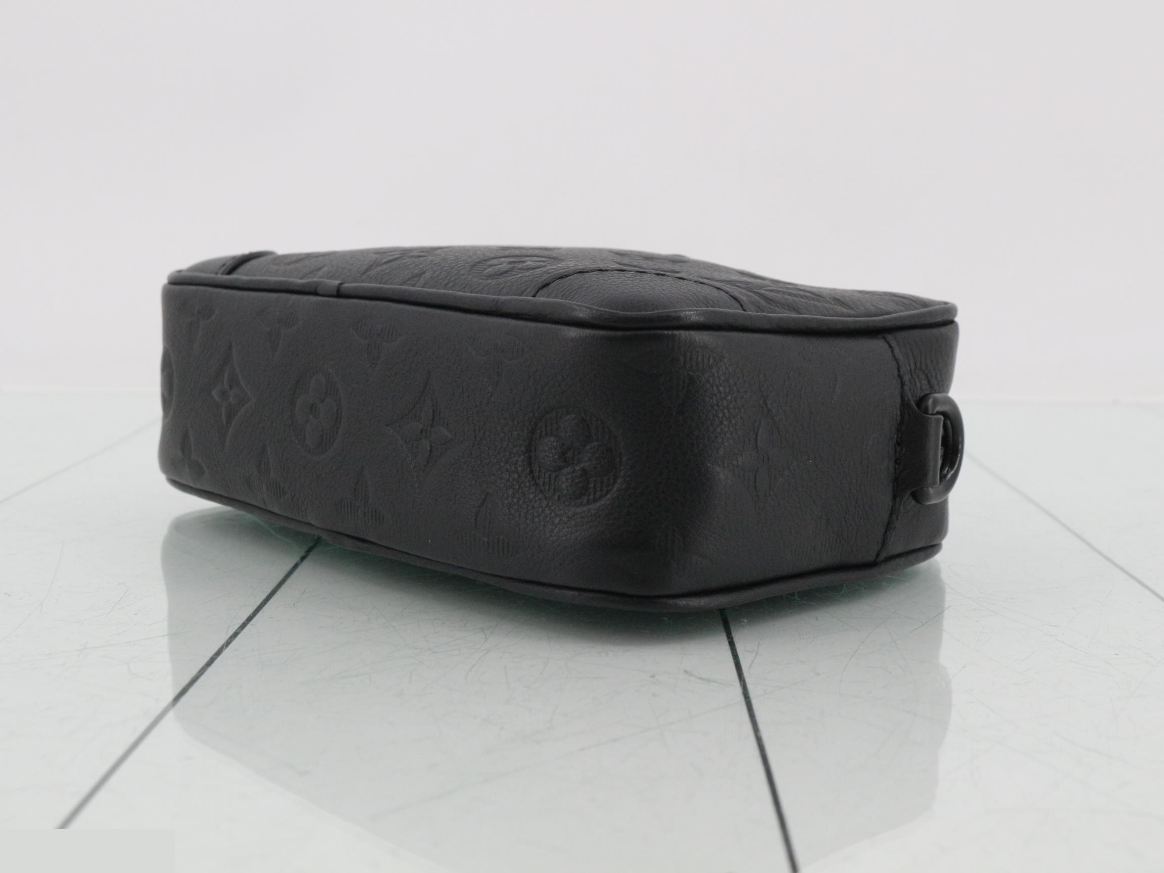 Monogram Leather Shoulder Bag with RFID — view 6
