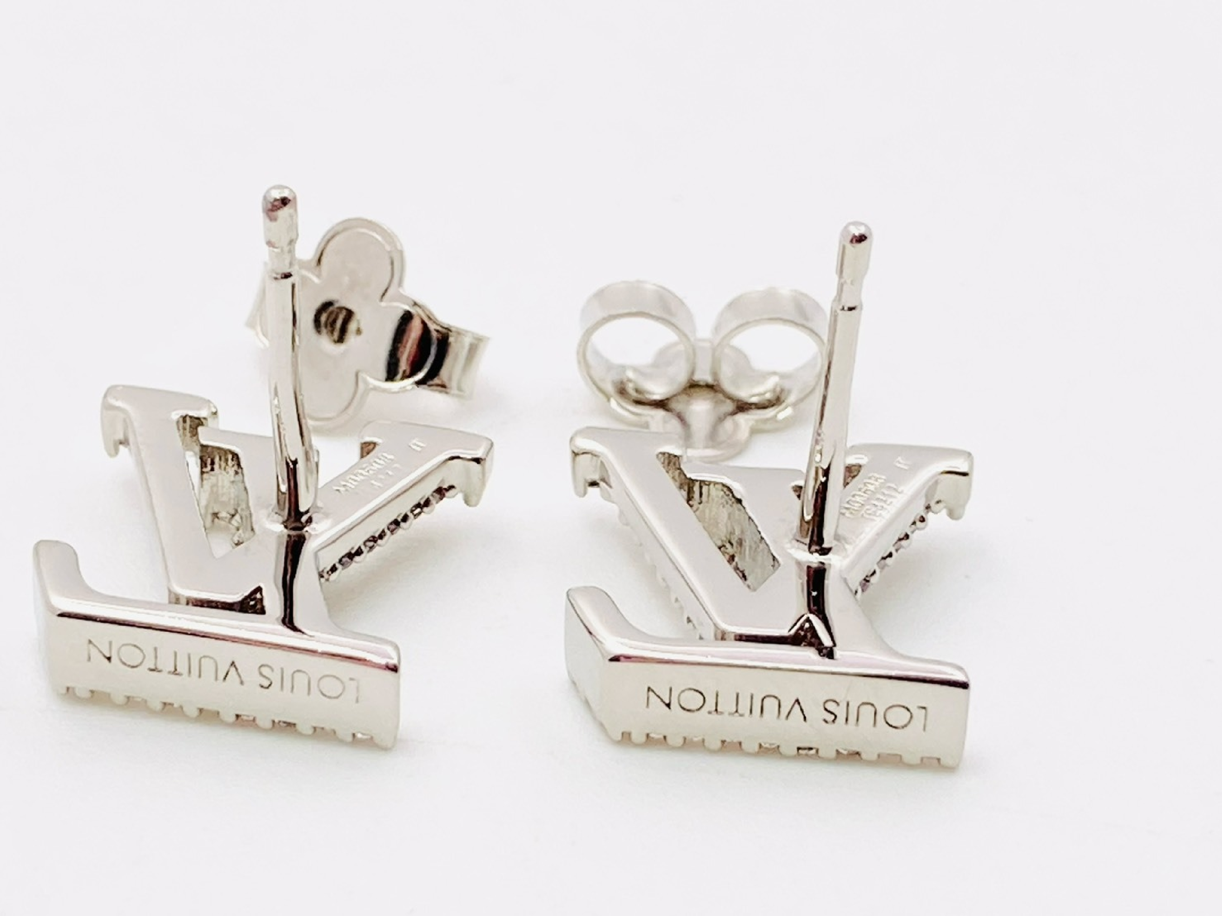 M00608 Earrings LV Iconic Strass Rhinestone Silver TE4212 Earrings — view 3