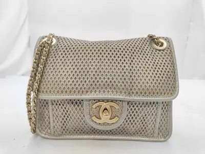 French Riviera Perforated Shoulder Bag