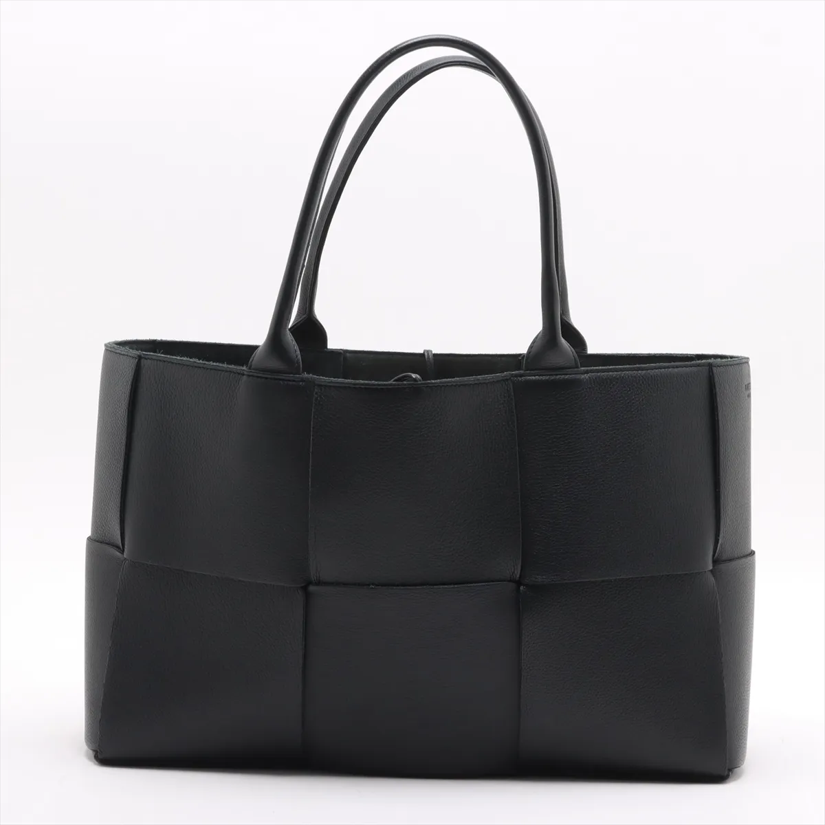 Maxi Intrecciato The Arcotote Leather Tote Bag Black — view 2