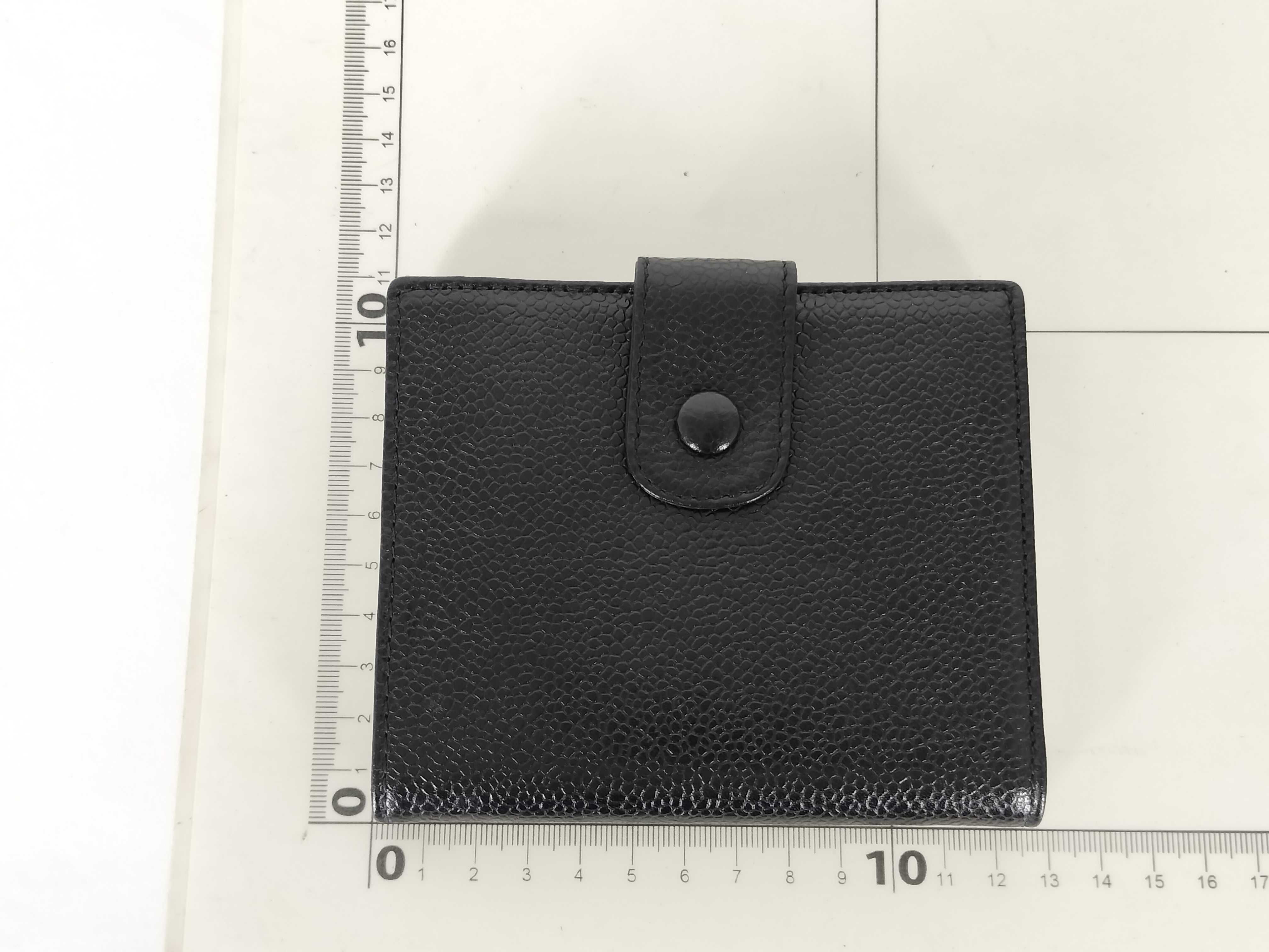 Caviar Skin Coco Mark Bi-fold Wallet — view 2
