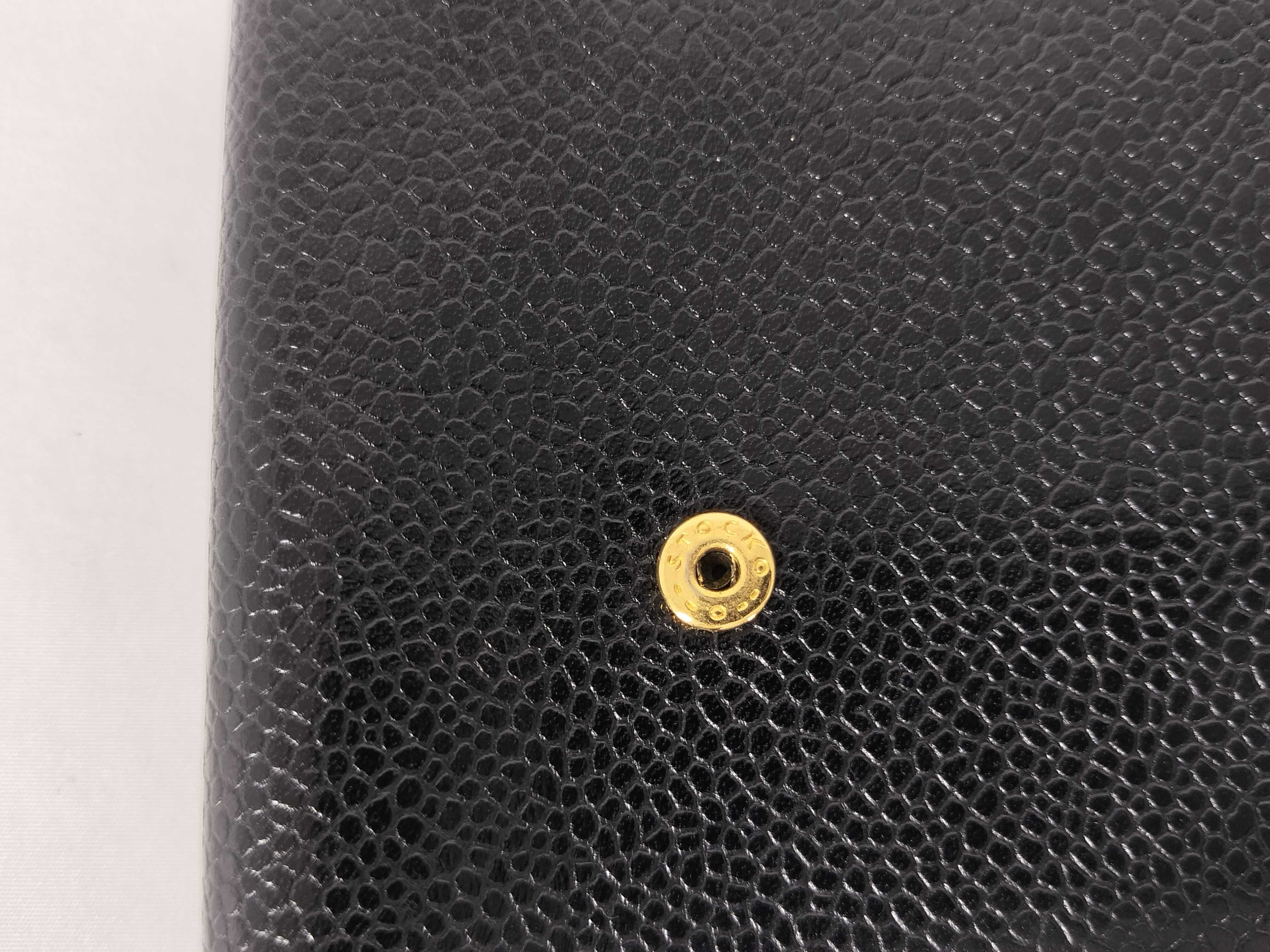 Caviar Skin Coco Mark Bi-fold Wallet — view 12