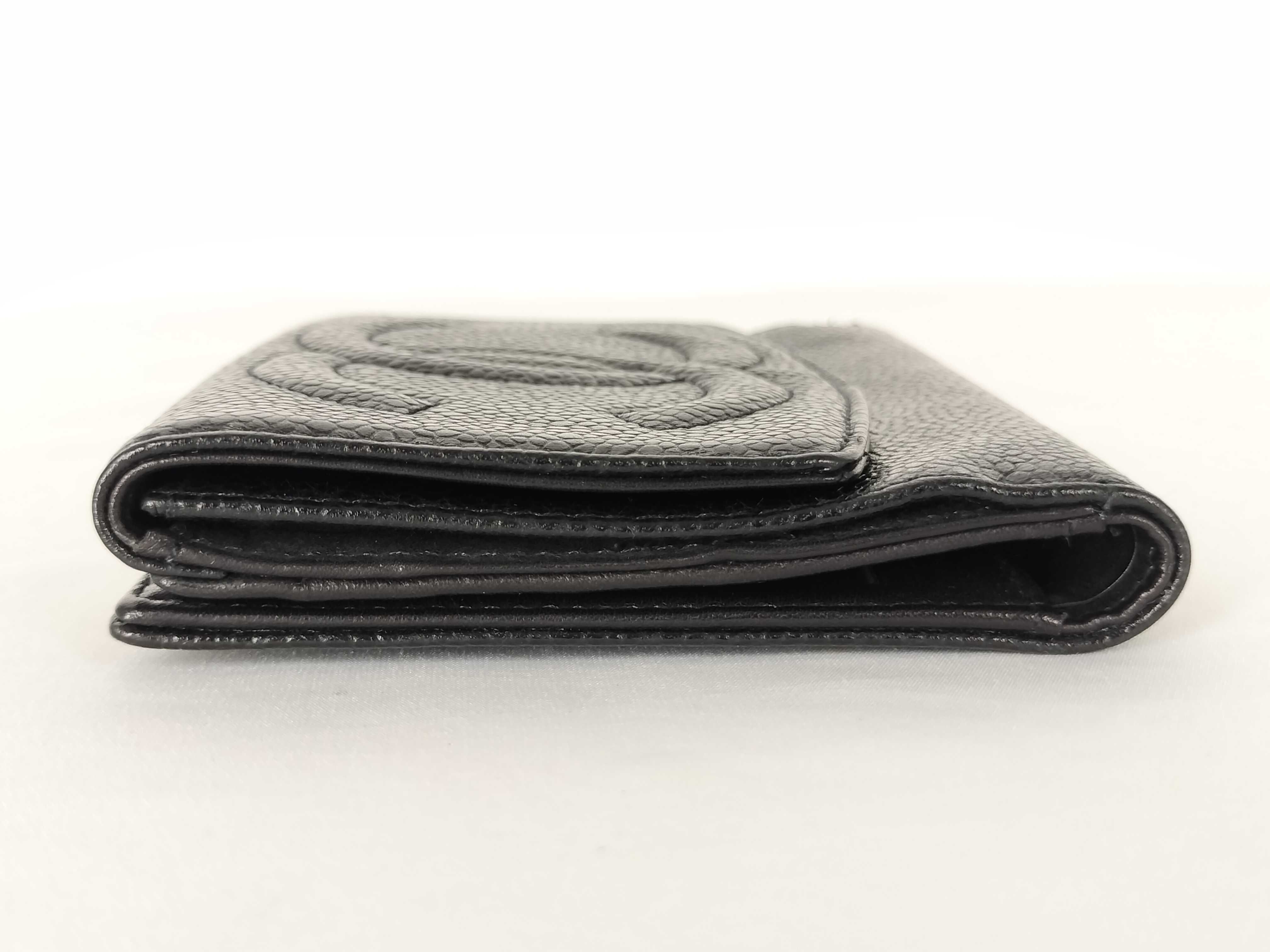Caviar Skin Coco Mark Bi-fold Wallet — view 15