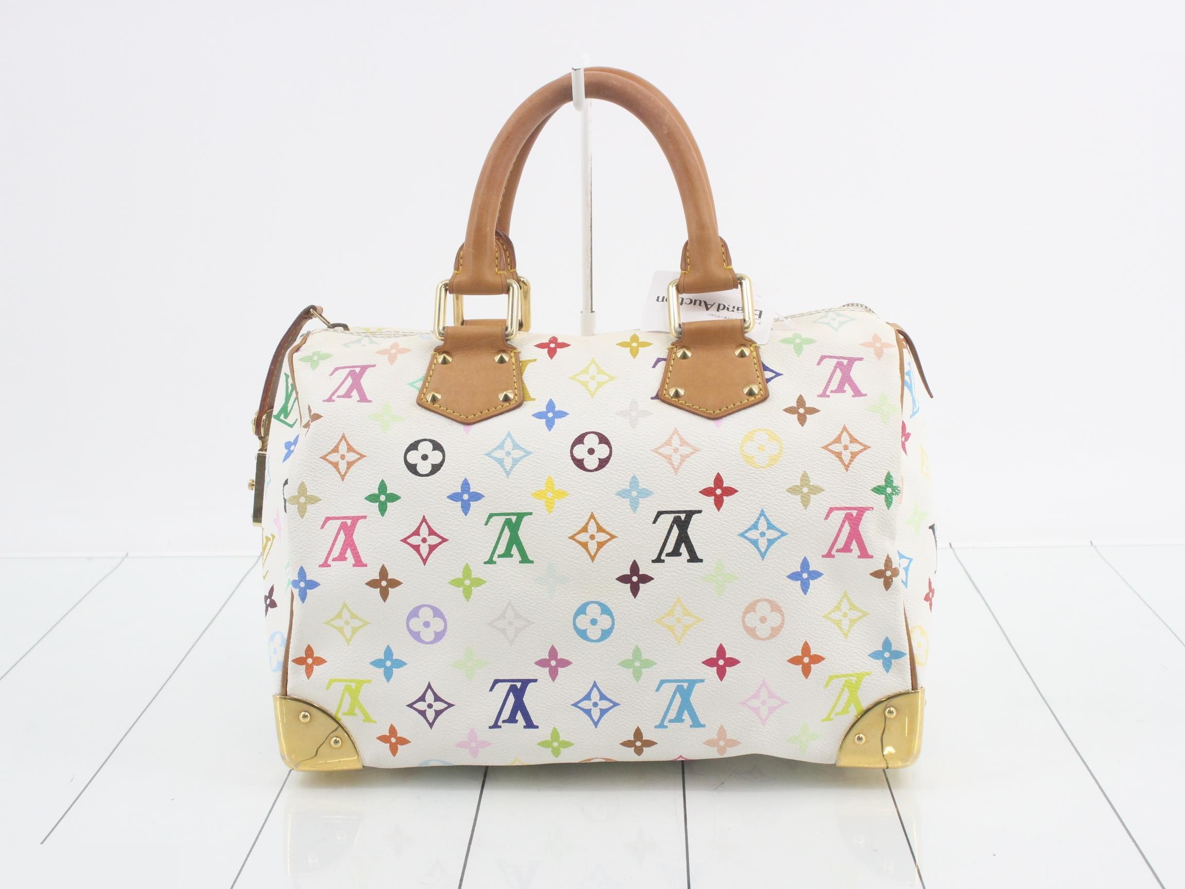 Monogram Multicolor Speedy 30 Blanc Handbag — view 2