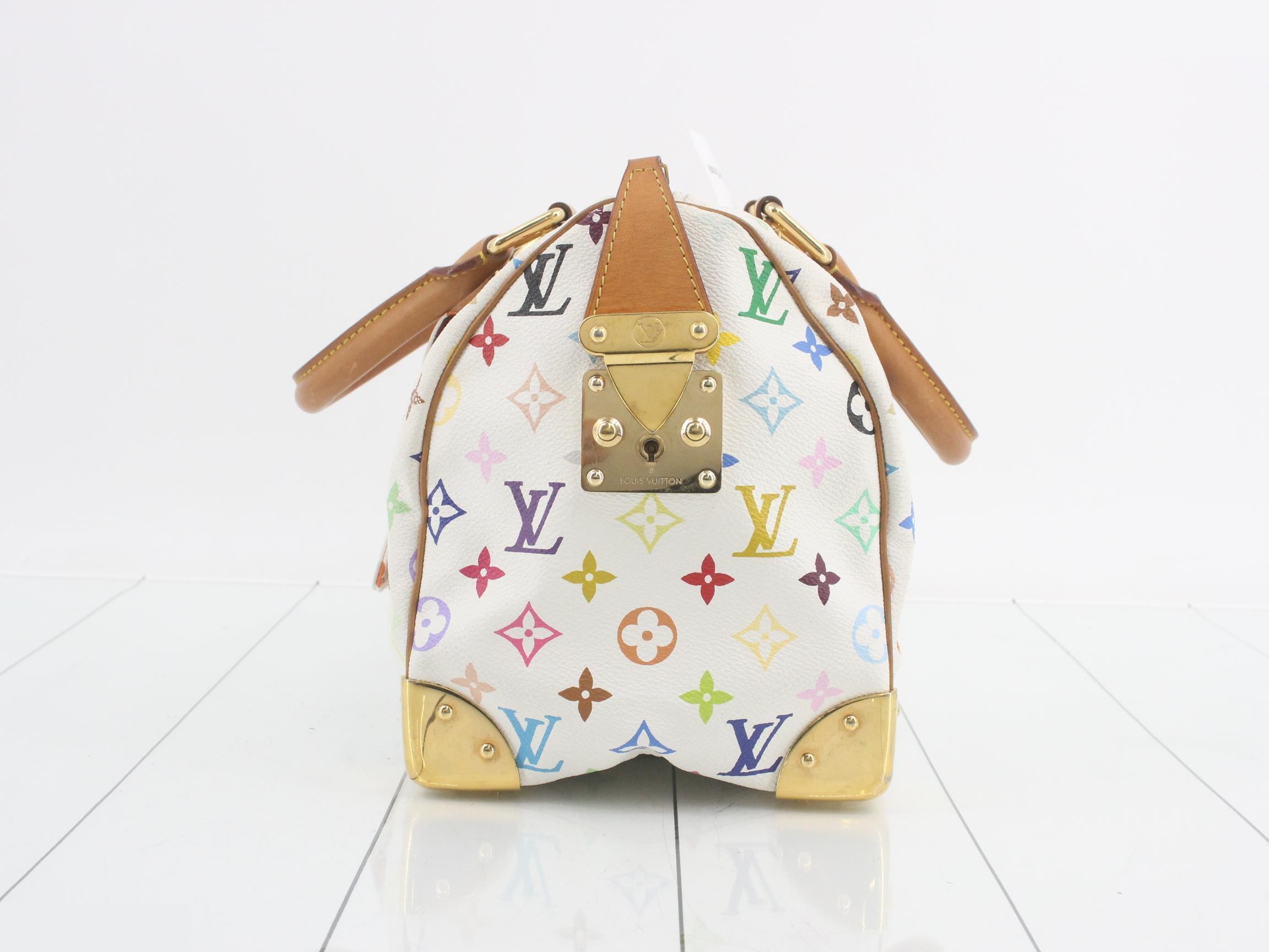 Monogram Multicolor Speedy 30 Blanc Handbag — view 3