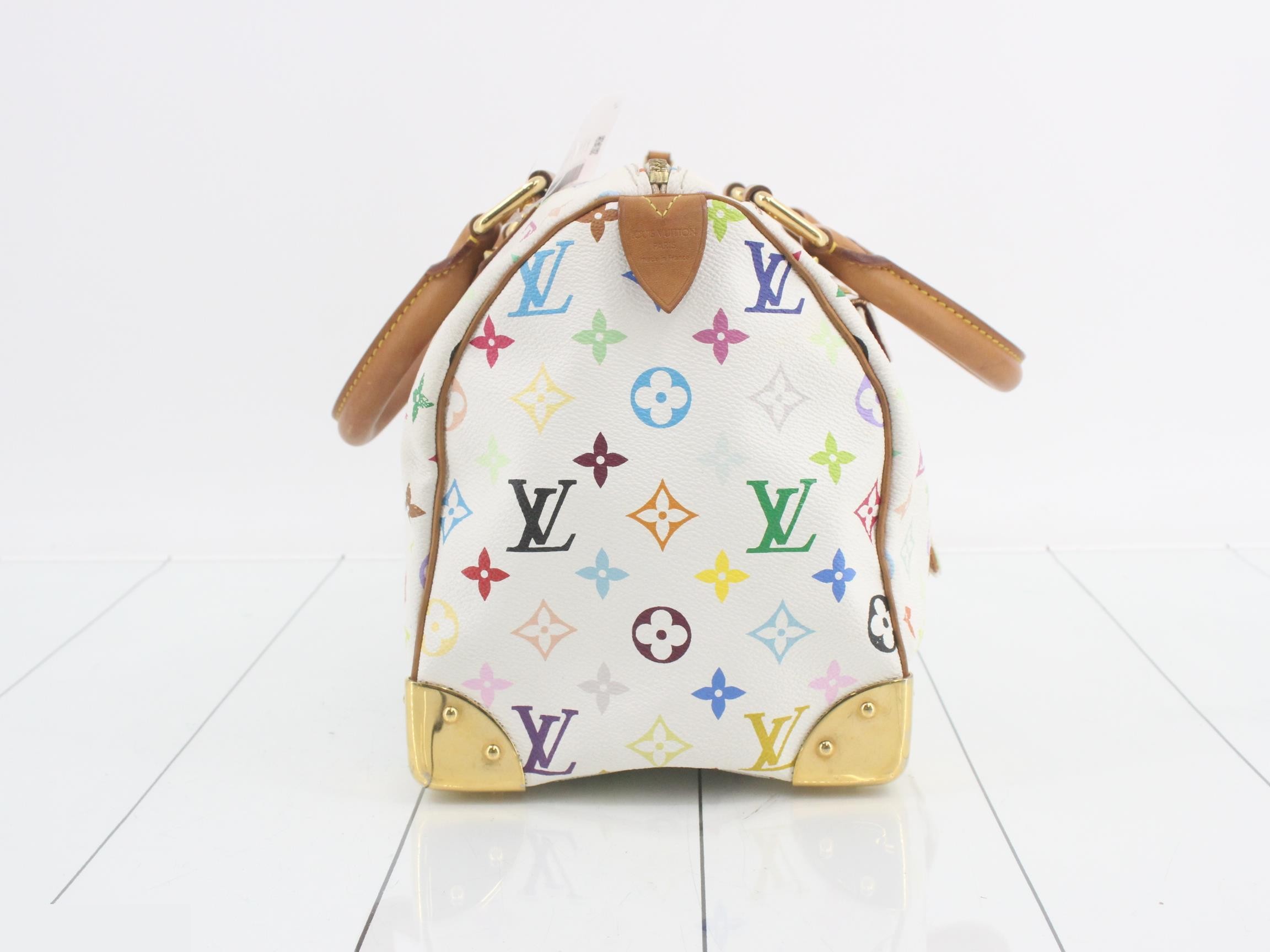 Monogram Multicolor Speedy 30 Blanc Handbag — view 4