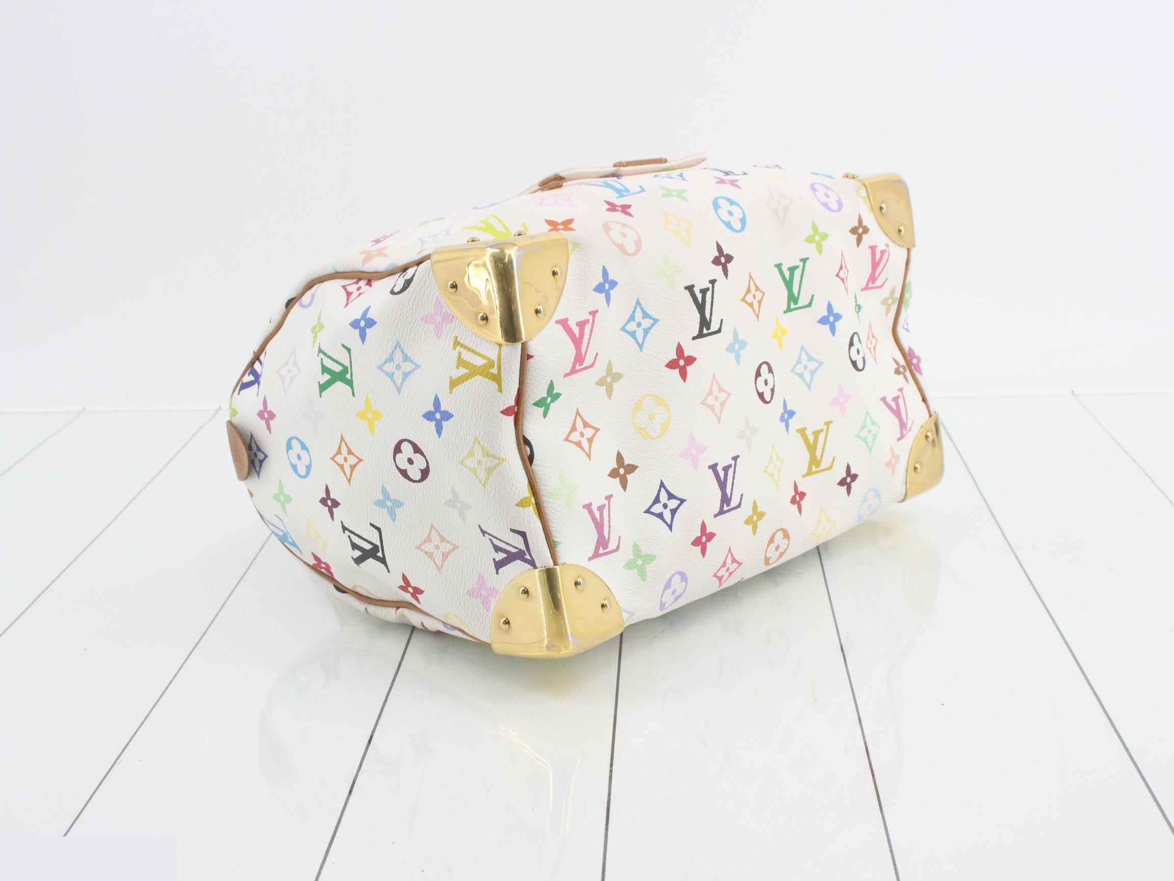 Monogram Multicolor Speedy 30 Blanc Handbag — view 5
