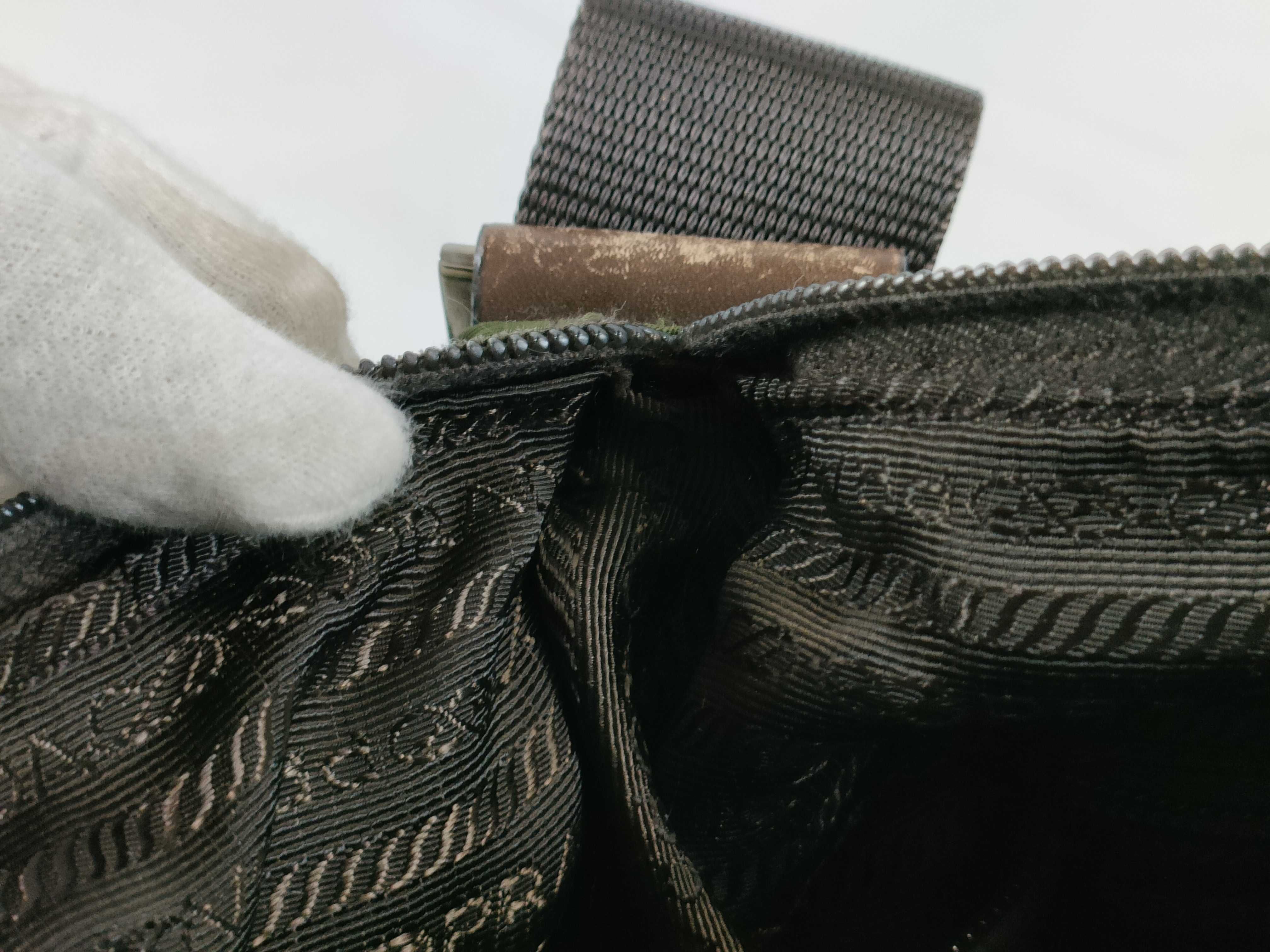 Nylon Shoulder Bag, Khaki Shoulder Bag — view 14