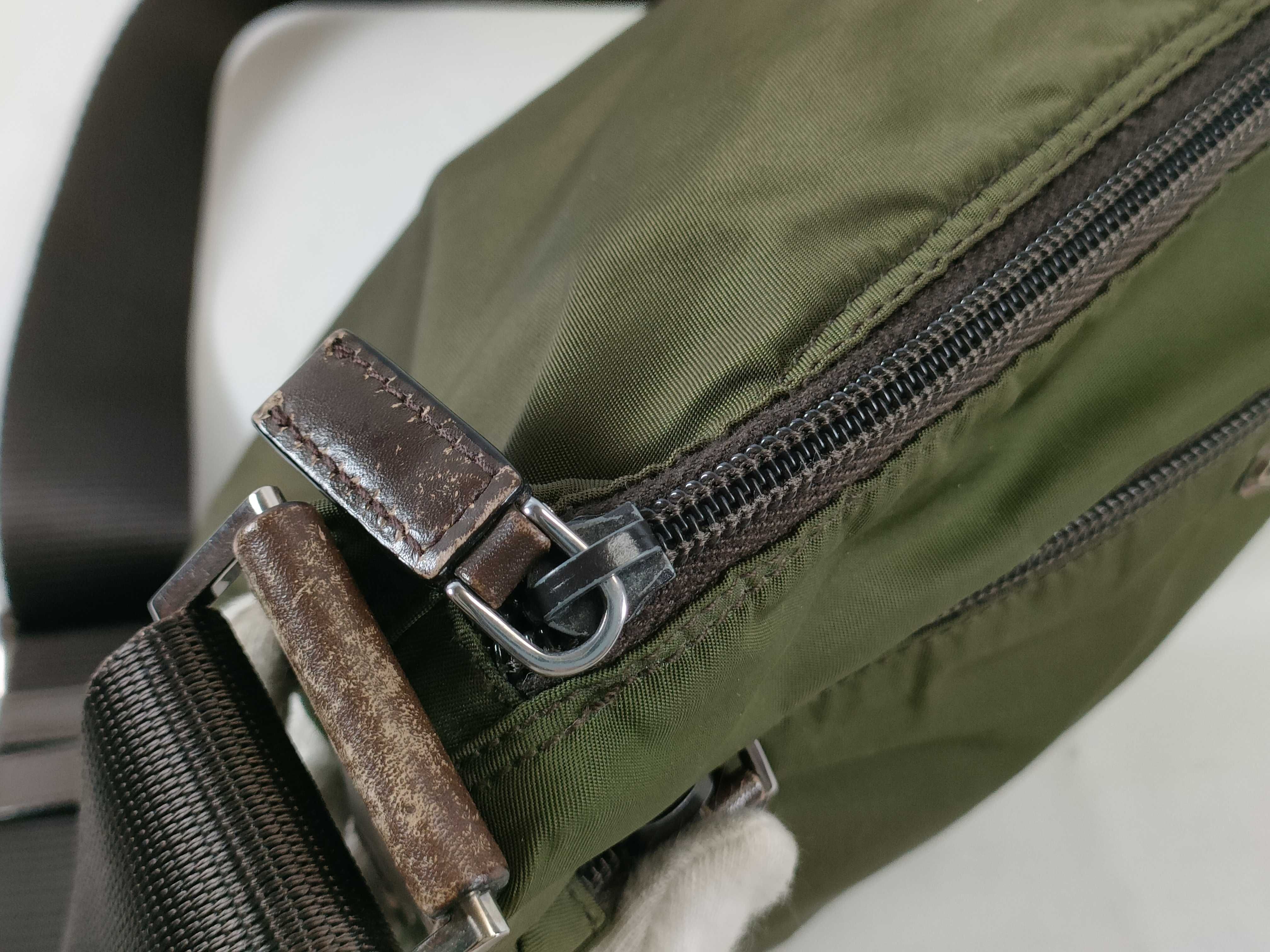 Nylon Shoulder Bag, Khaki Shoulder Bag — view 8