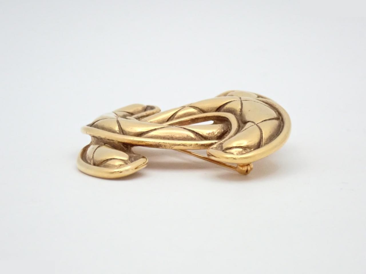 Coco Mark Gold Brooch — view 3